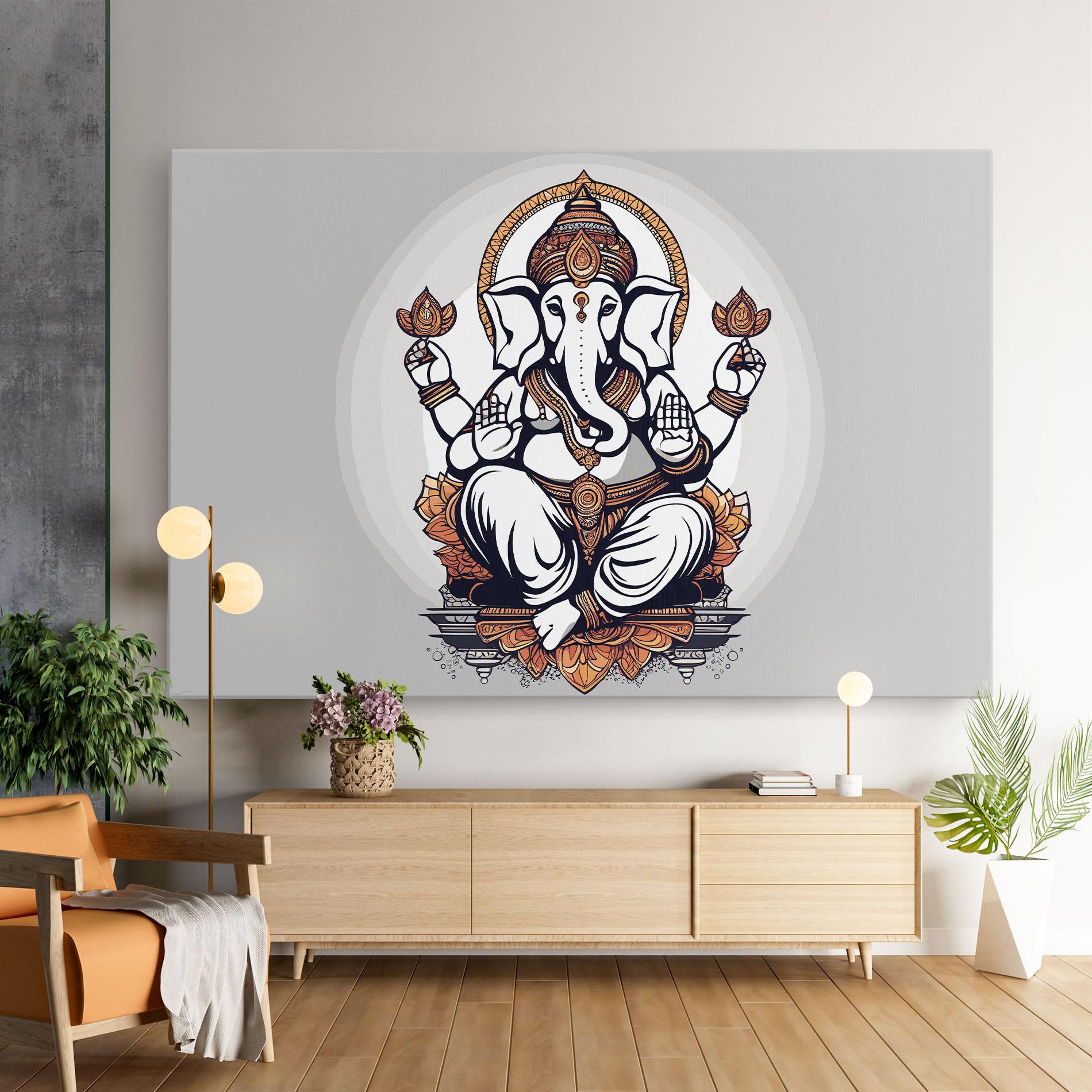 Vászonkép Chaturthi Greys mockup 9