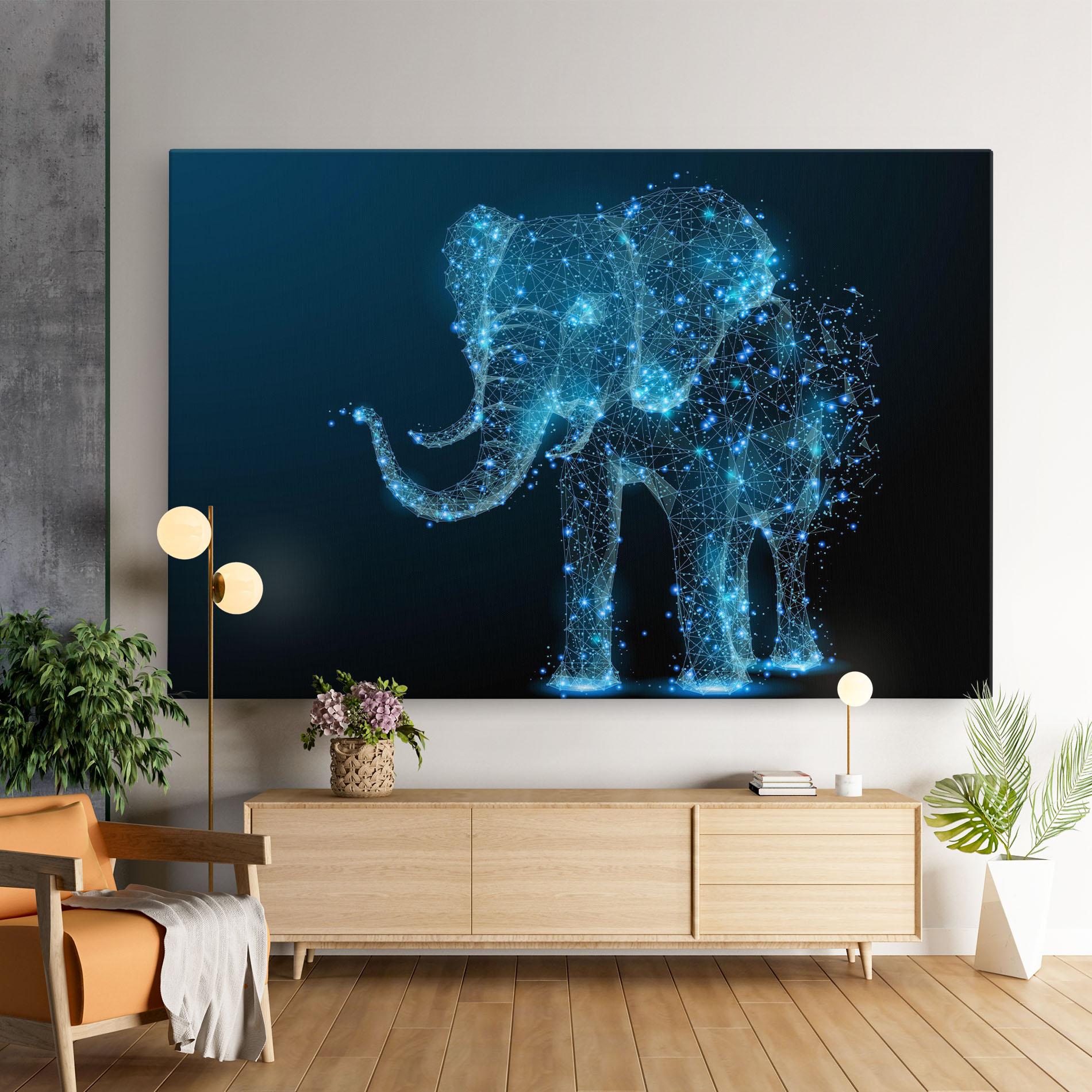 Vászonkép Digital Elephant mockup 9