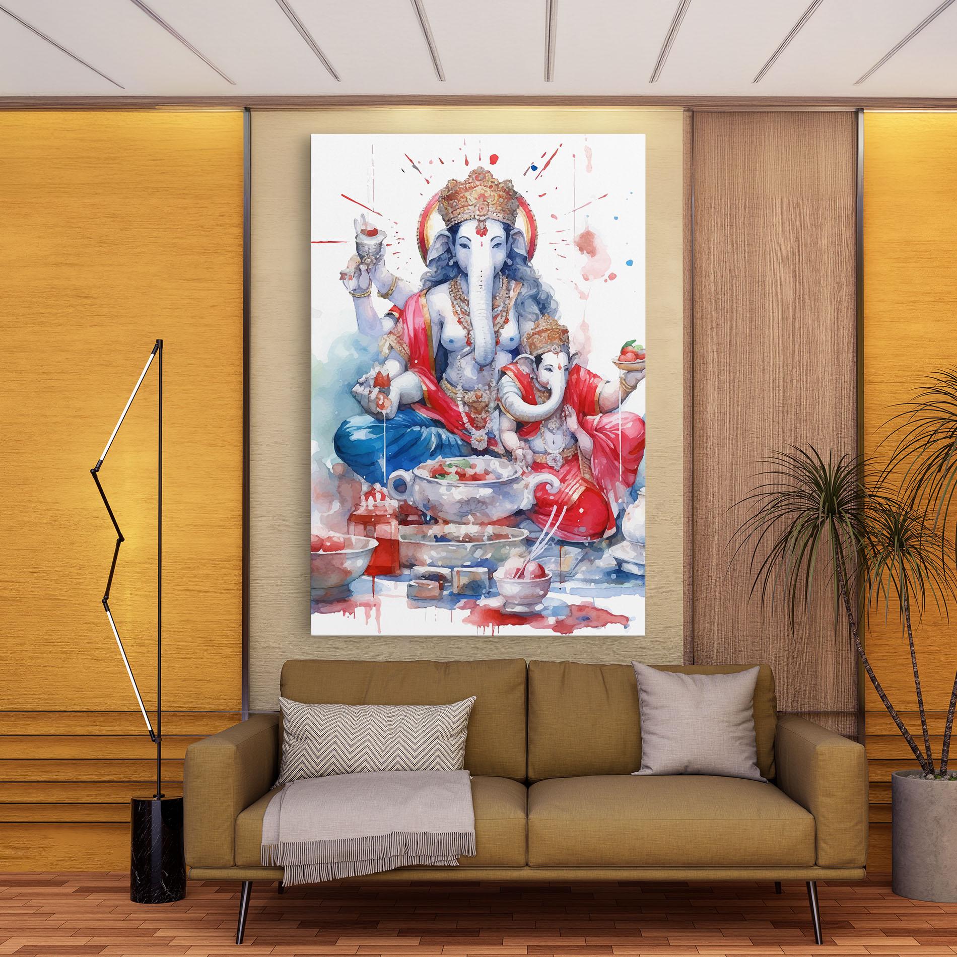 Vászonkép Durga Puja Festival mockup 9