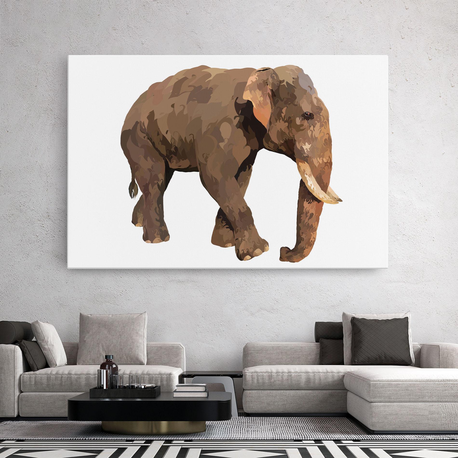 Vászonkép Brown Elephant mockup 2