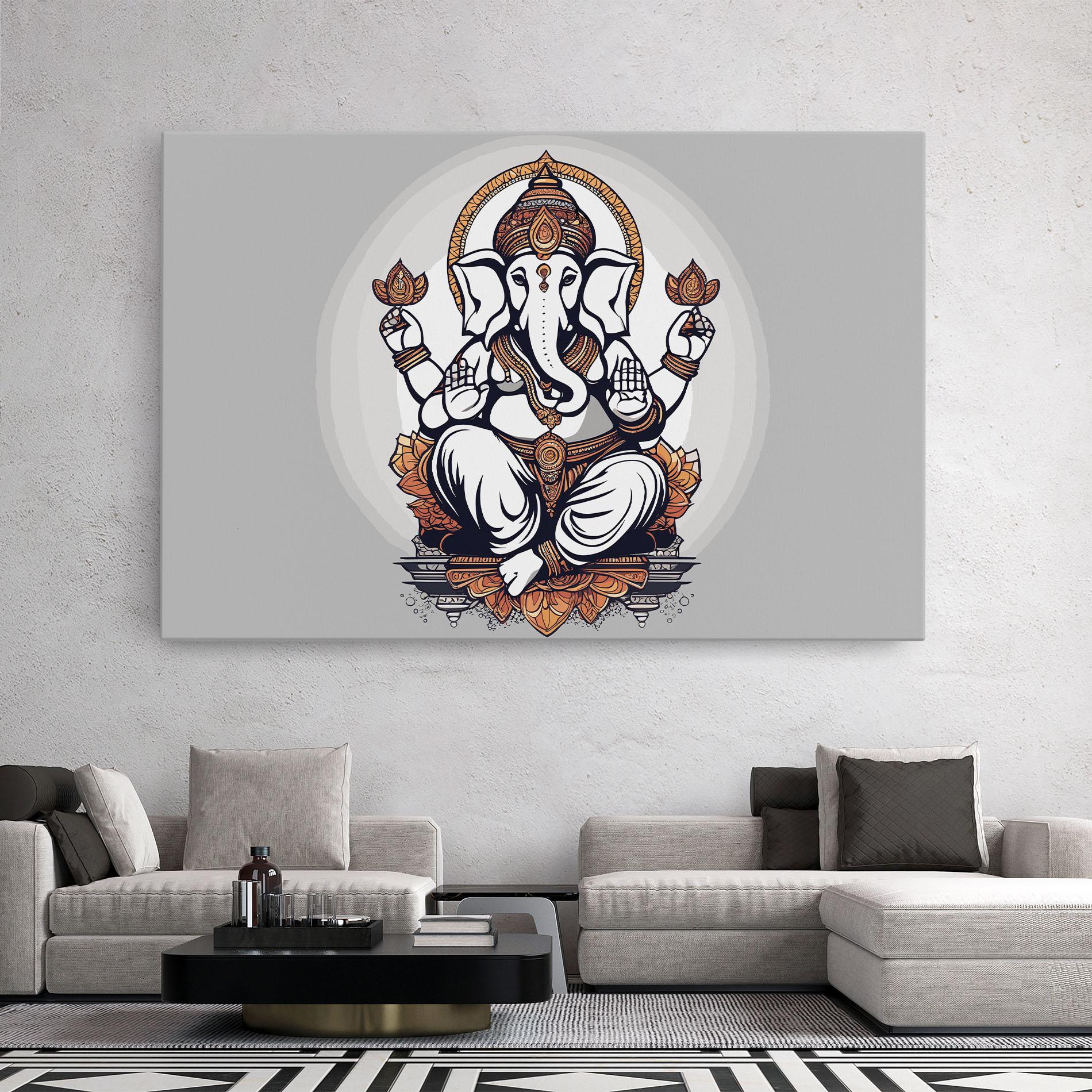Vászonkép Chaturthi Greys mockup 2