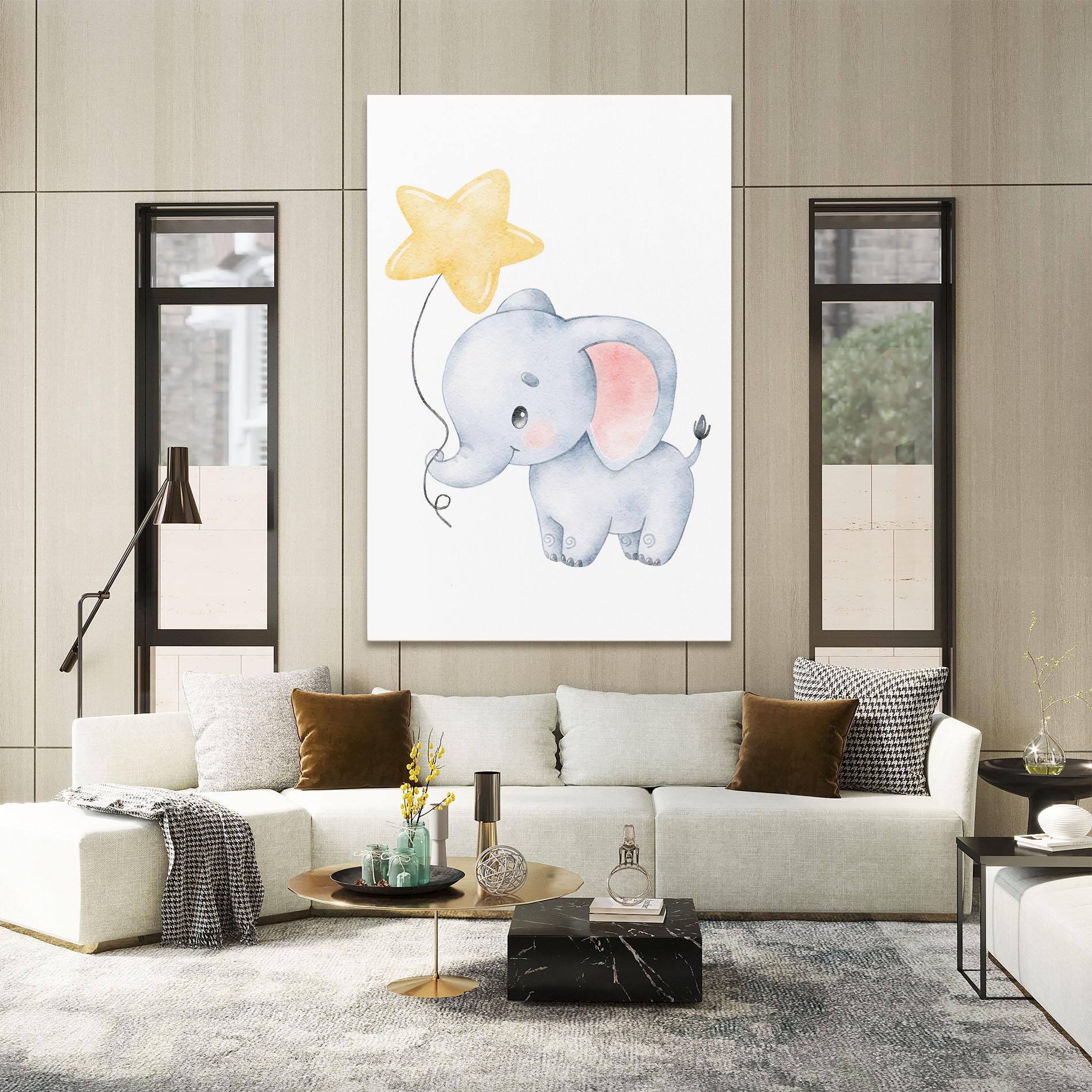 Vászonkép Baby Elephant Kids mockup 2