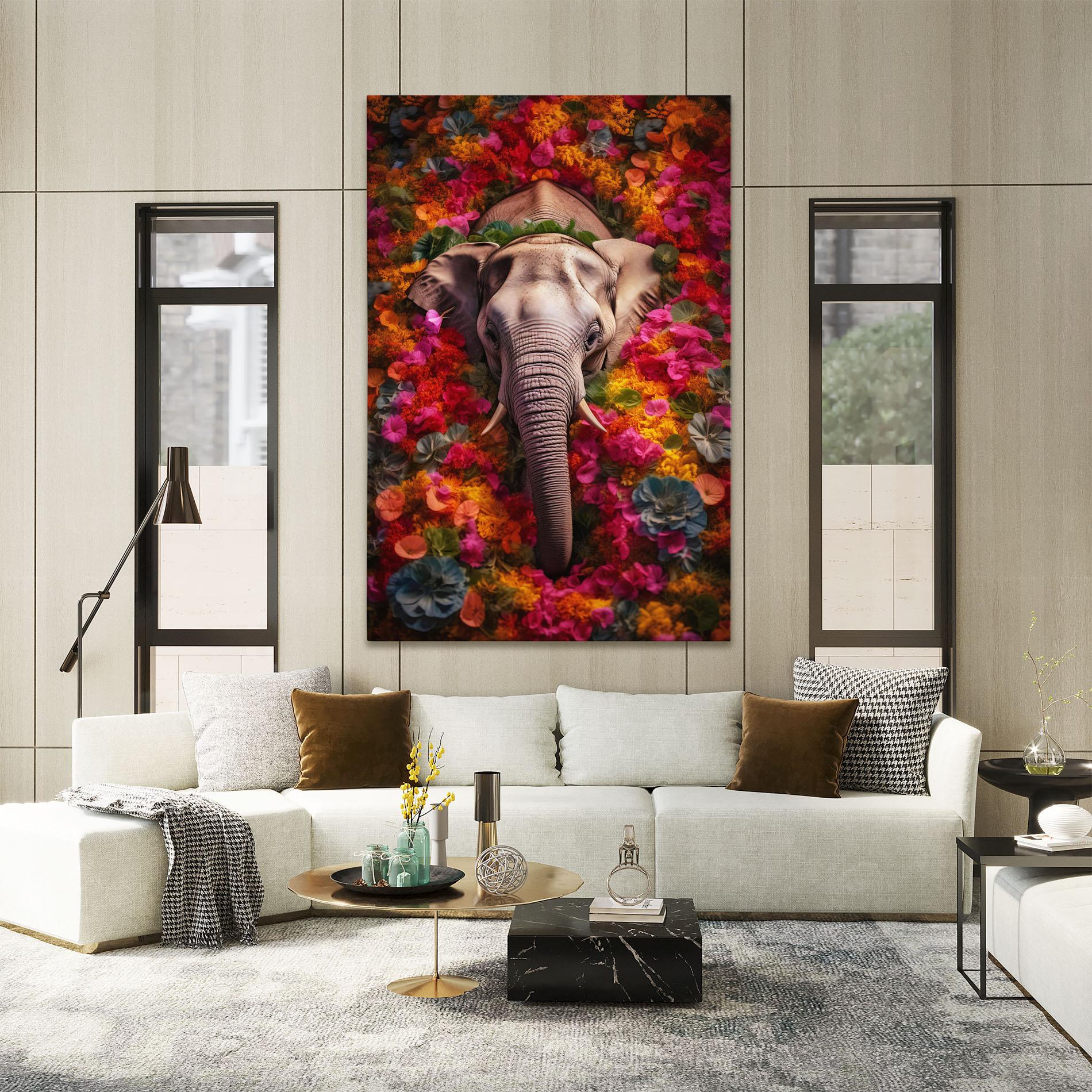 Vászonkép Flower Elephant mockup 2