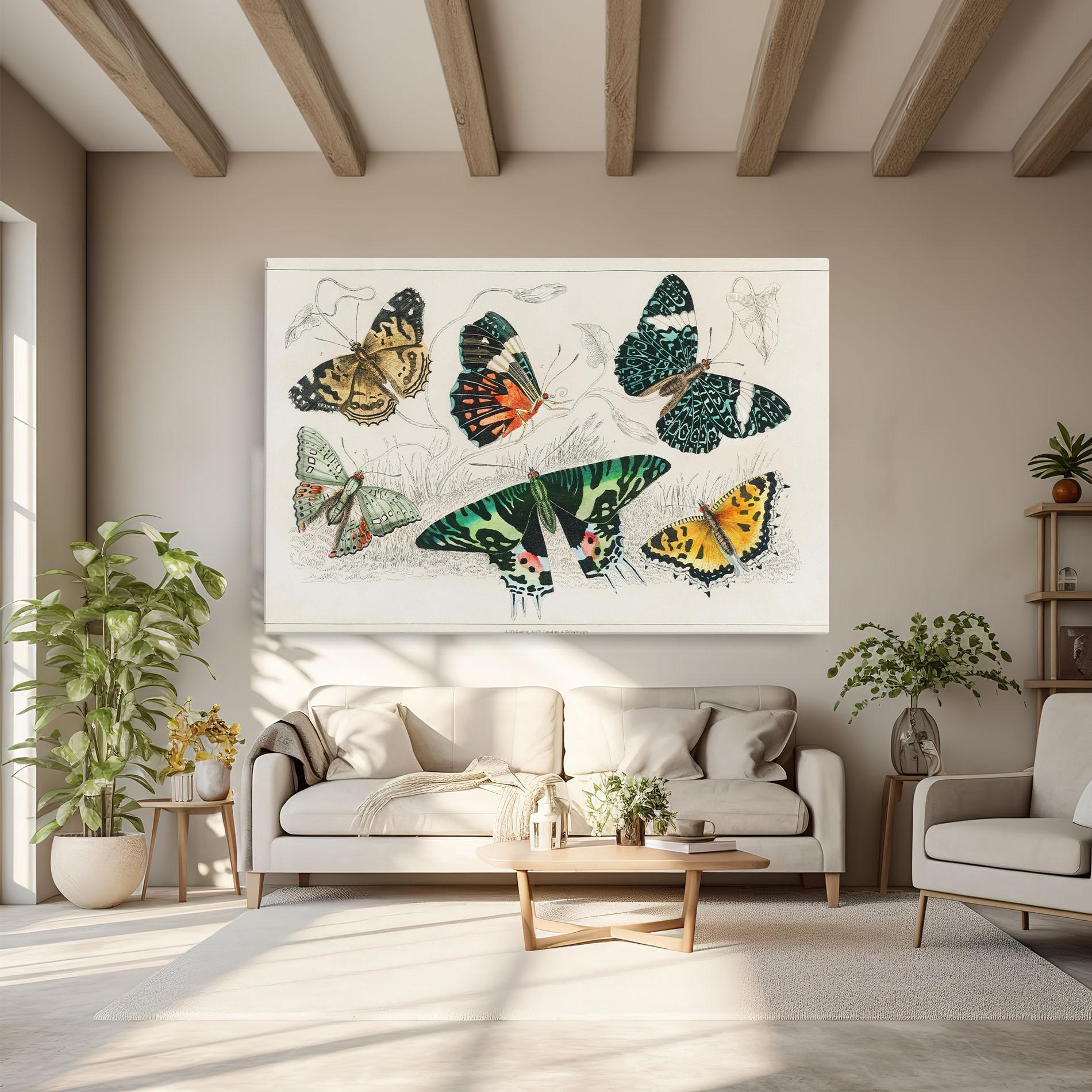 Vászonkép Butterfly Art mockup 6