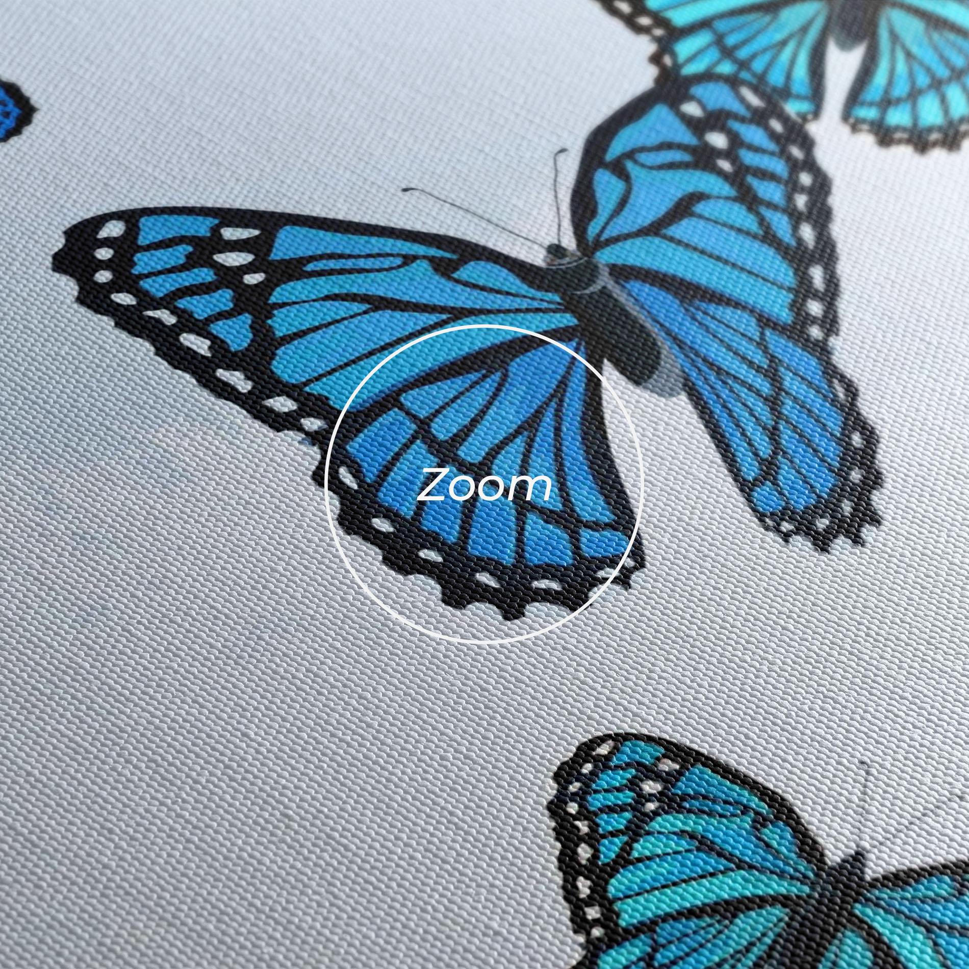 Vászonkép Blue Sky Butterfly mockup 3