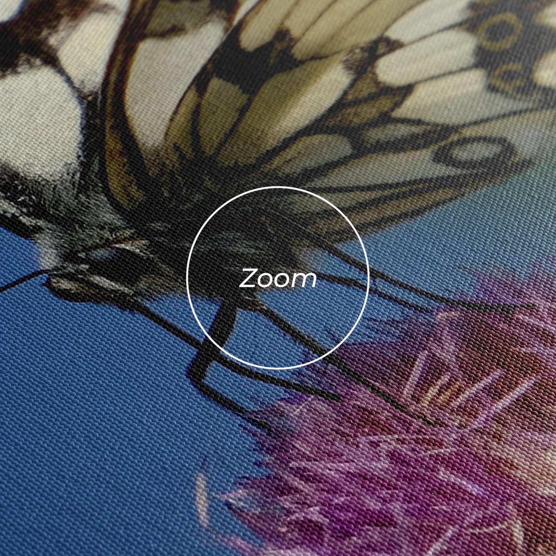 Vászonkép Grey White Butterfly mockup 3