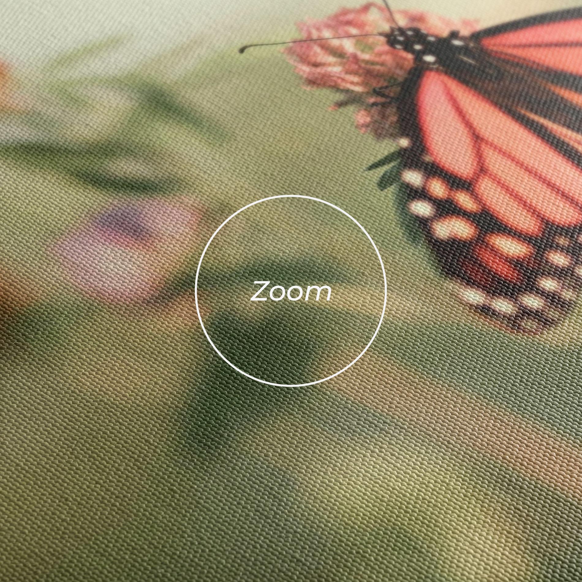 Vászonkép Light Red Butterfly mockup 3