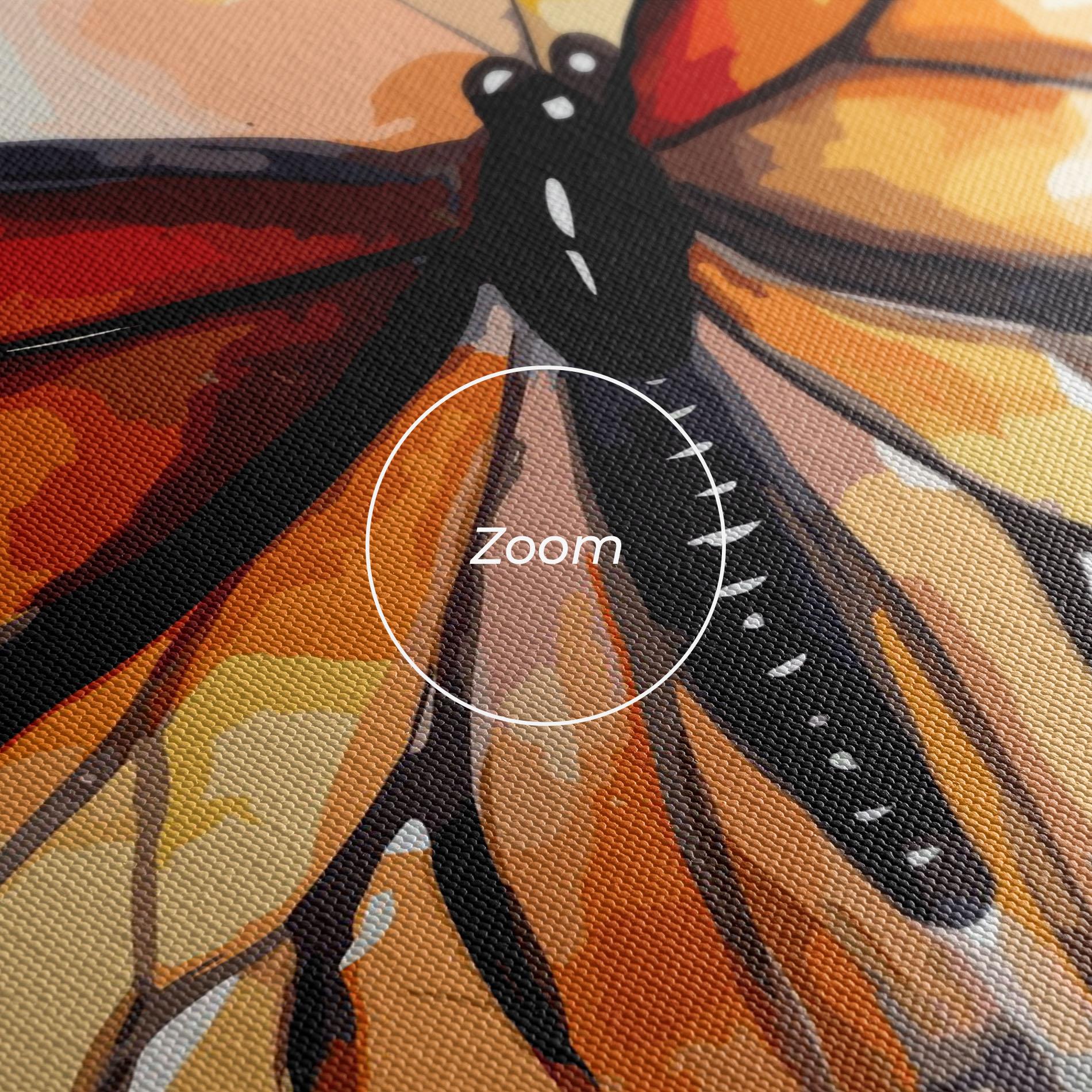 Vászonkép Orange Butterfly mockup 3