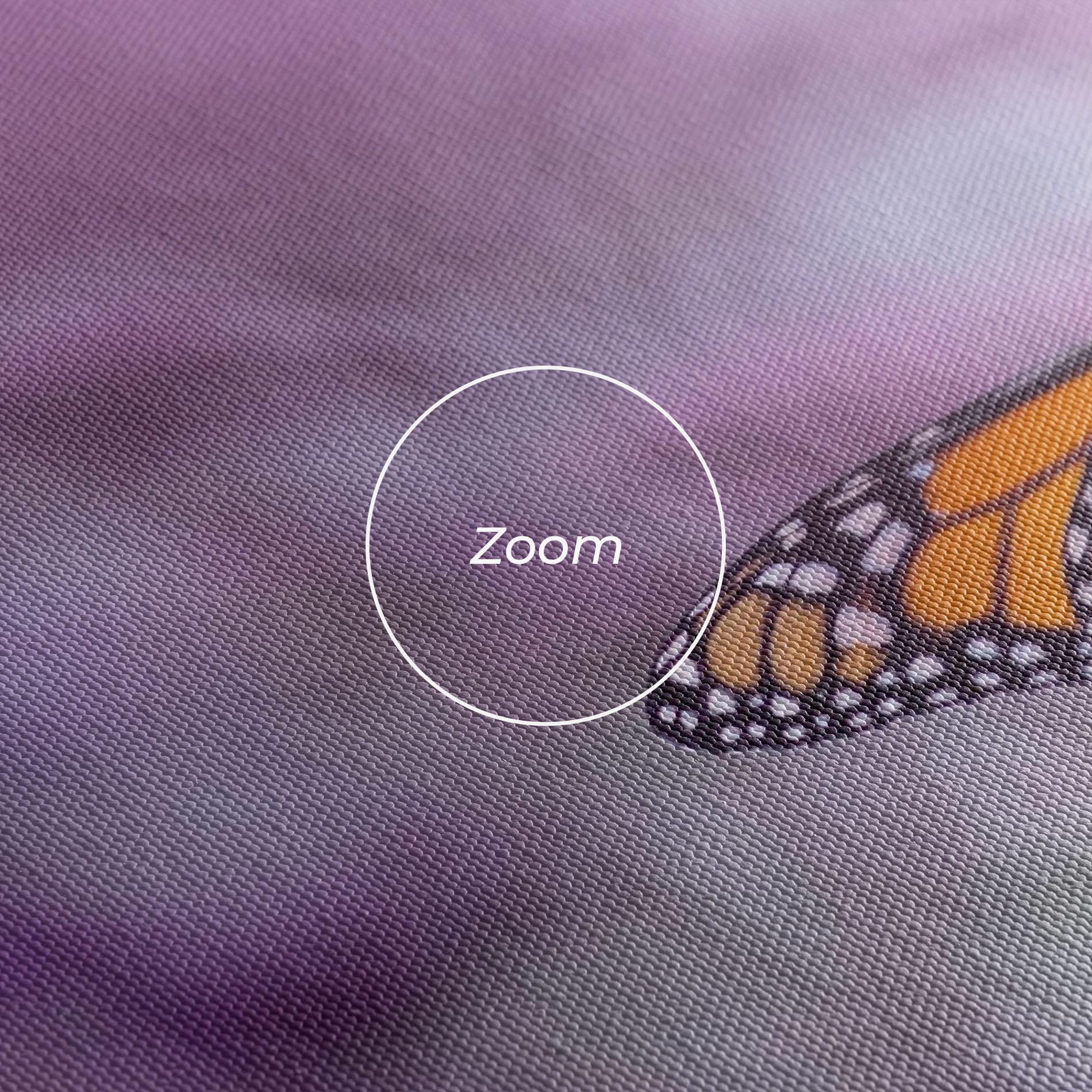 Vászonkép Purple Flower Butterfly mockup 3
