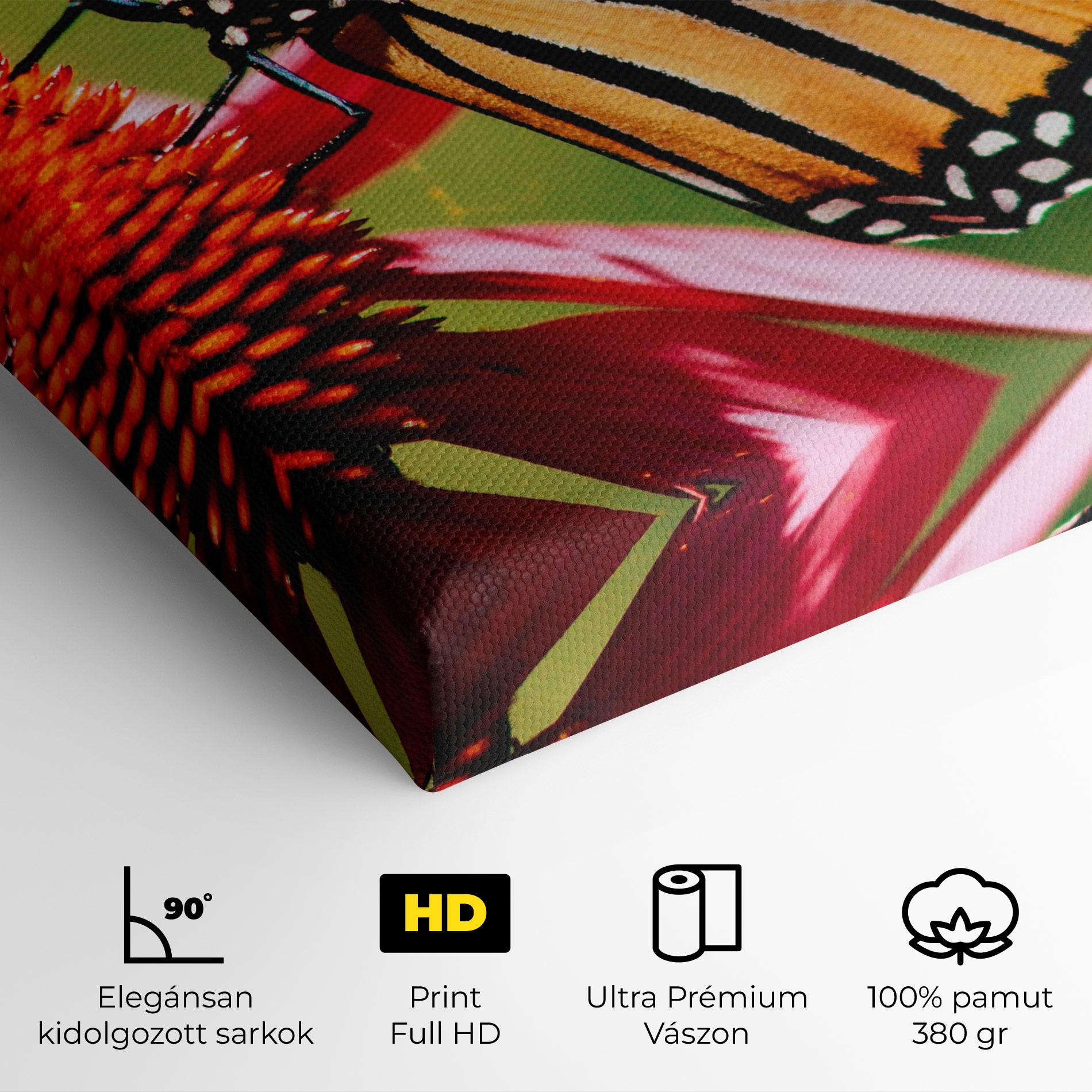 Vászonkép Big Orange Butterfly mockup 4