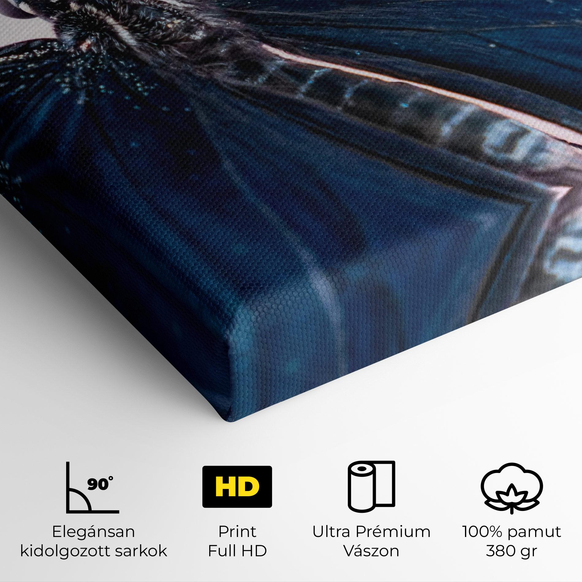 Vászonkép Blue Butterfly mockup 4