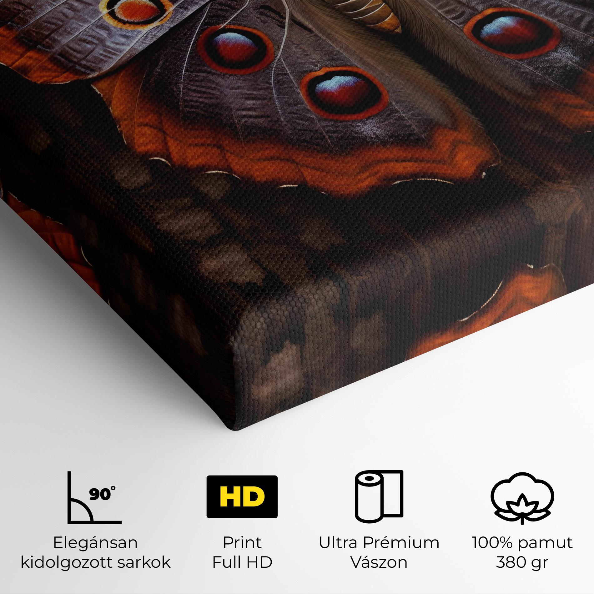 Vászonkép Brown Eyes Butterfly mockup 4