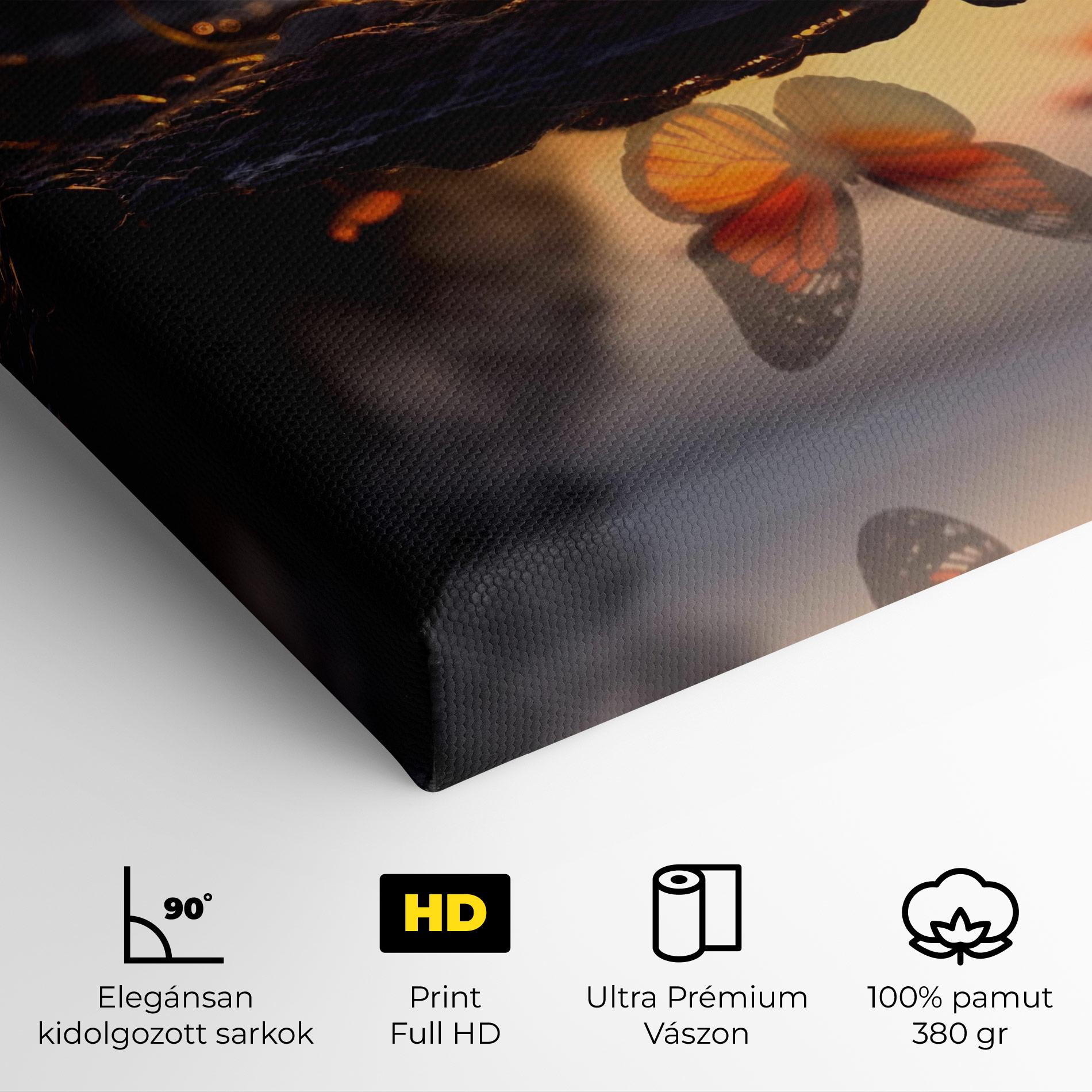 Vászonkép Sun Water Butterfly mockup 4