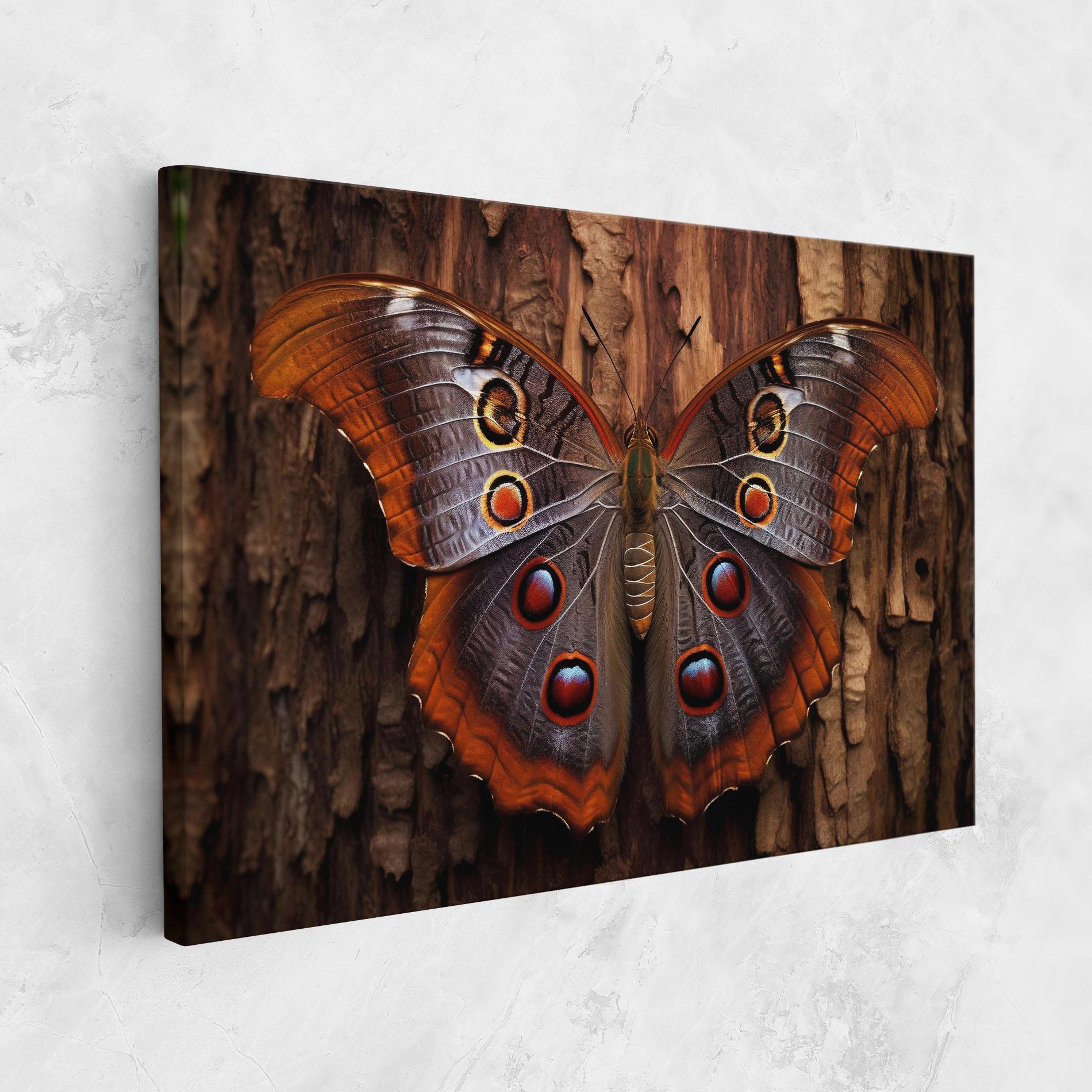 Vászonkép Brown Eyes Butterfly mockup 1