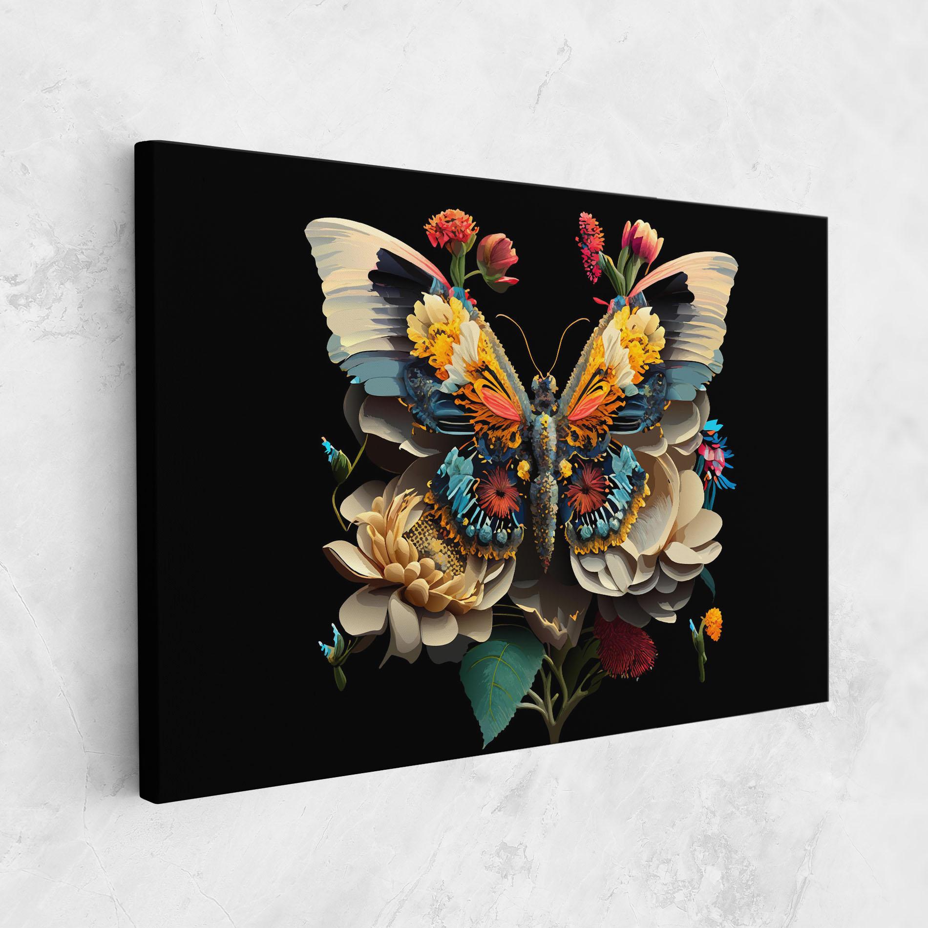 Vászonkép Colorful Butterfly mockup 1