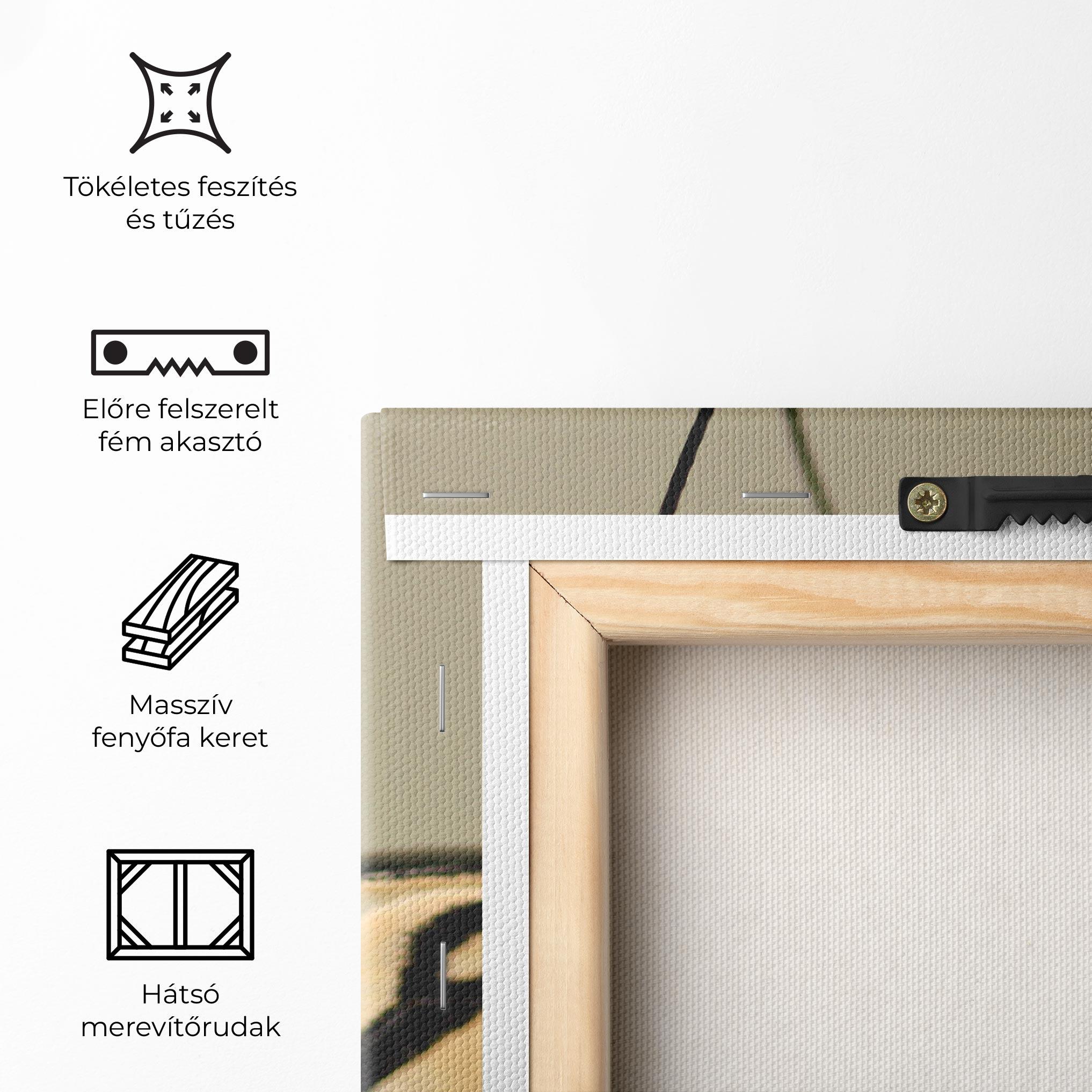 Vászonkép Close Up Cream Butterfly mockup 5