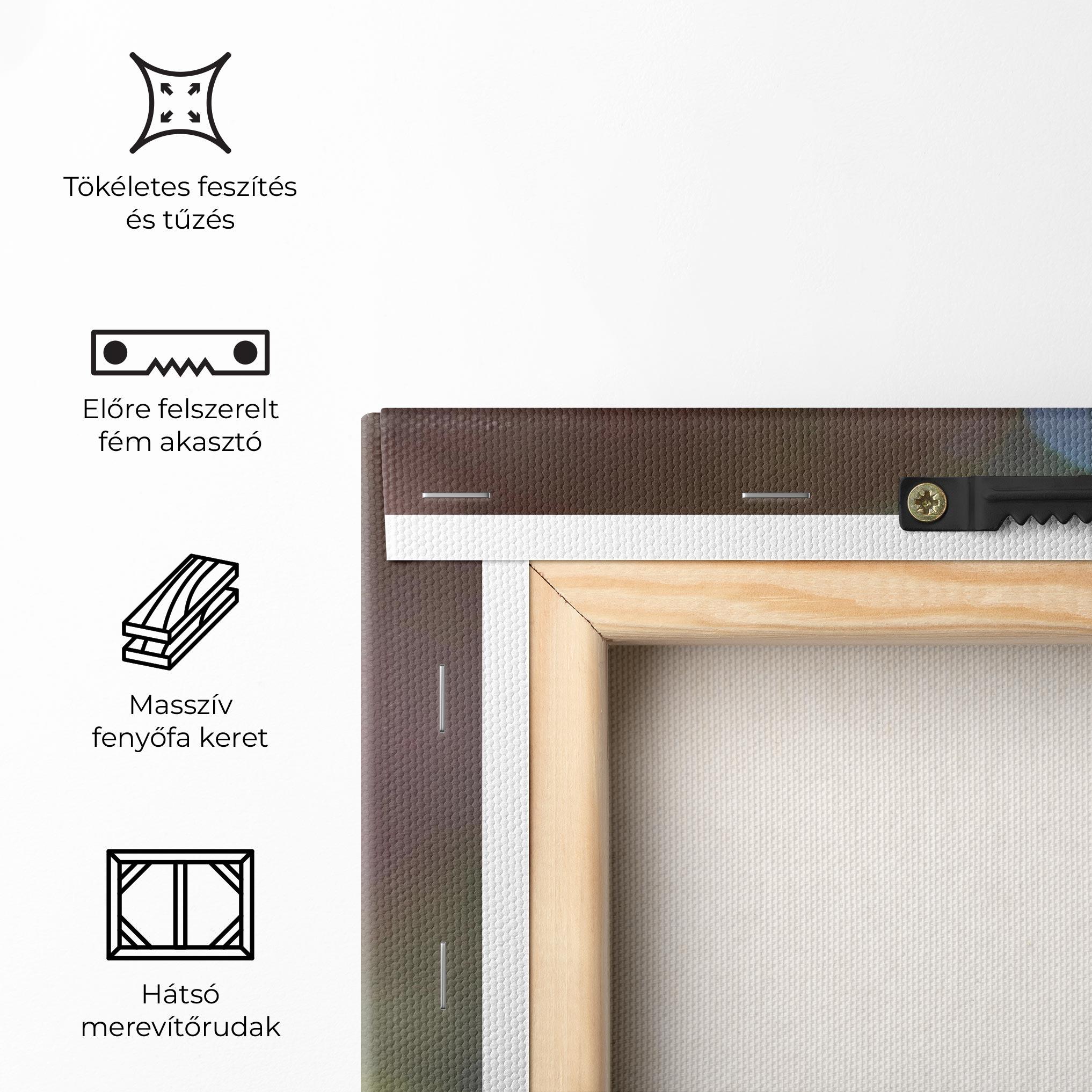 Vászonkép Dark Purple Butterfly mockup 5