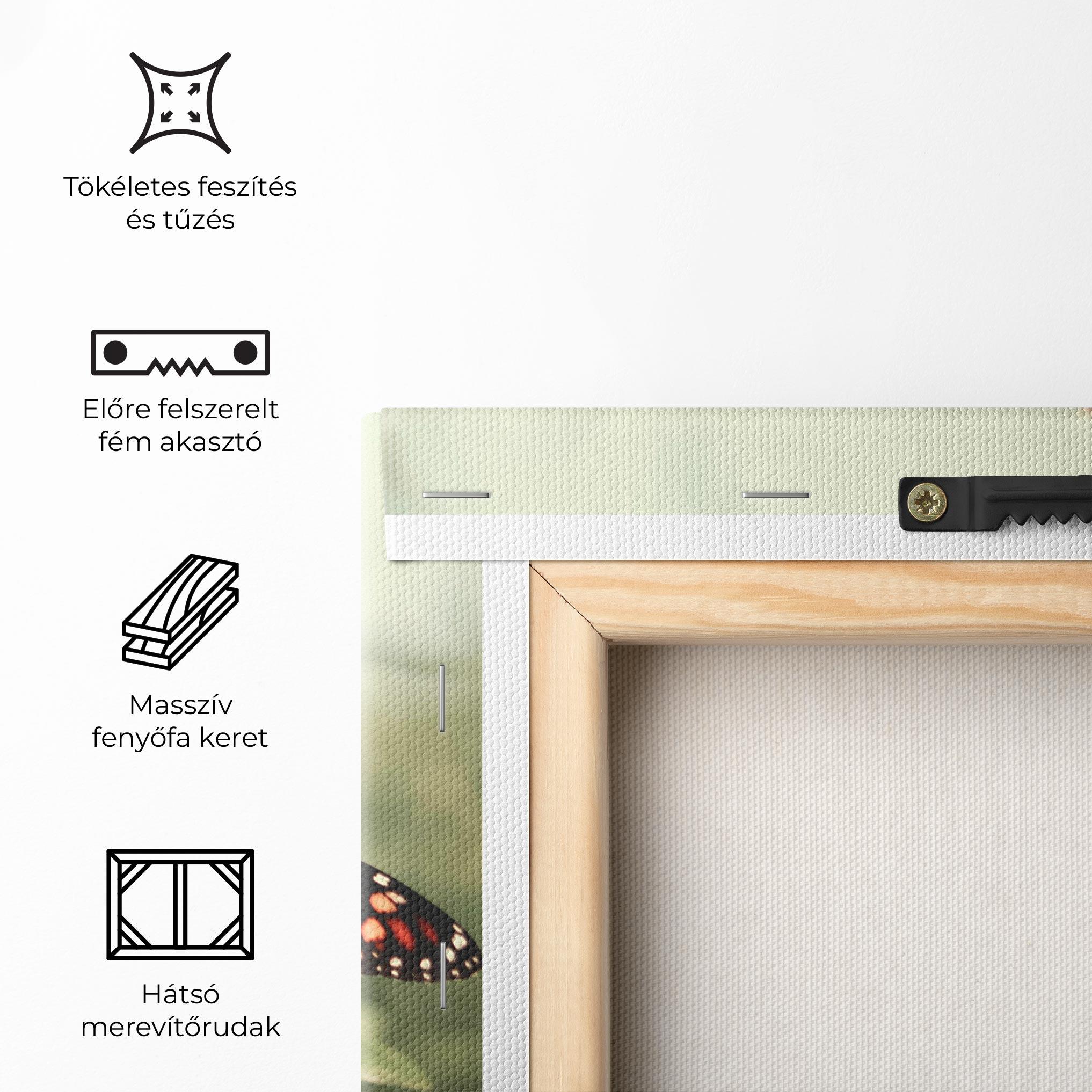 Vászonkép Light Red Butterfly mockup 5