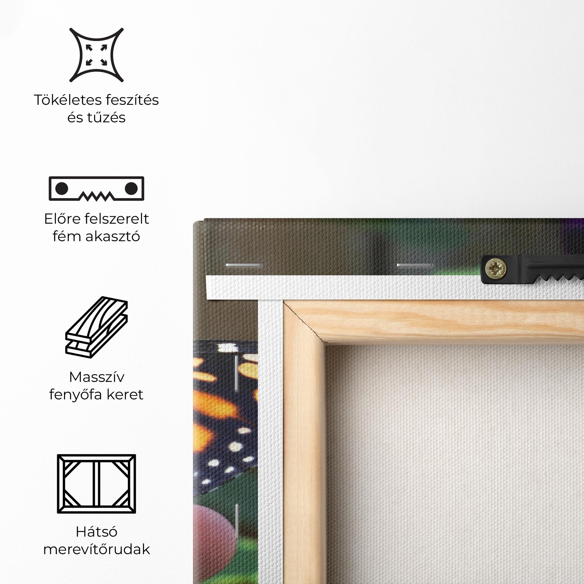 Vászonkép Open Orange Butterfly mockup 5