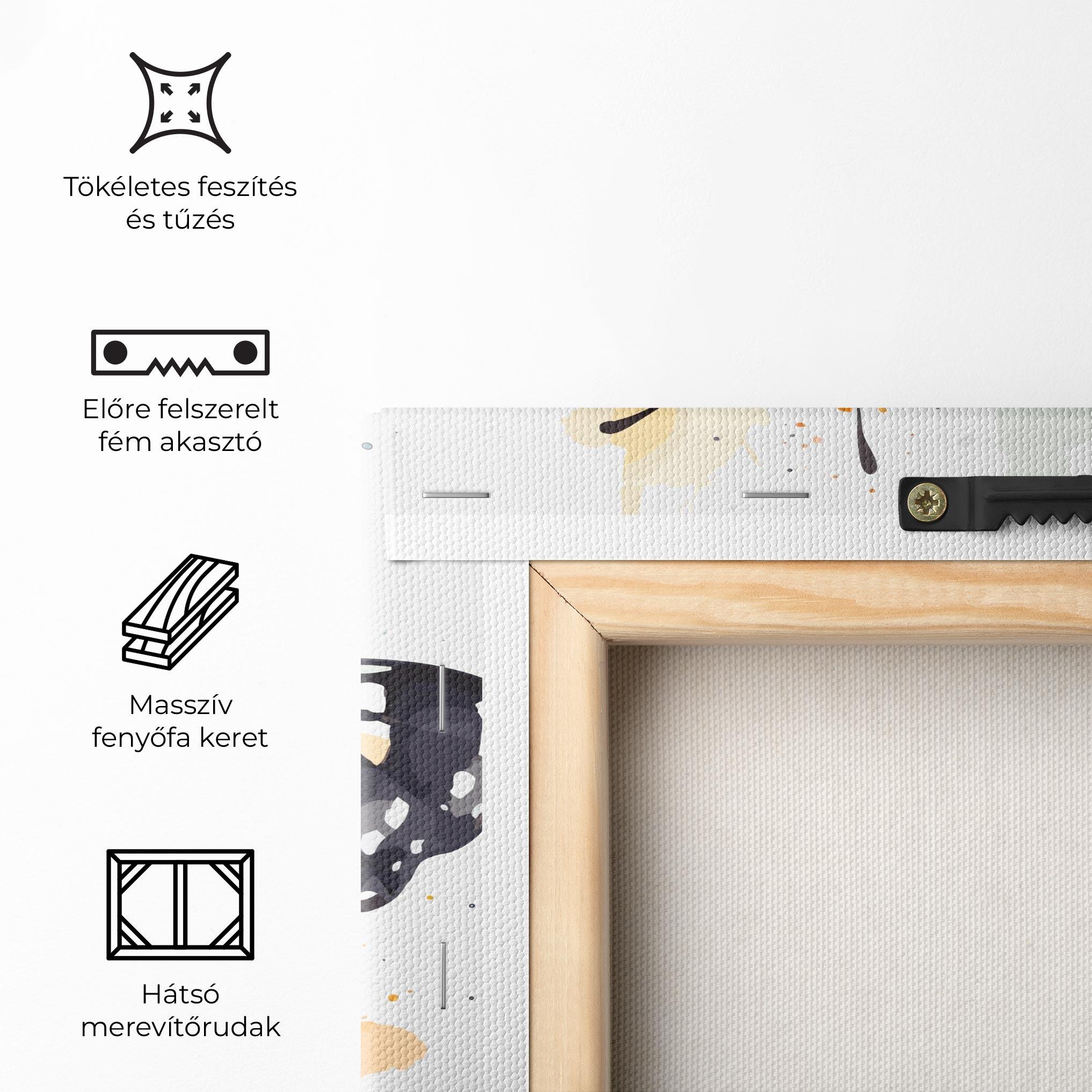 Vászonkép Orange Butterfly mockup 5