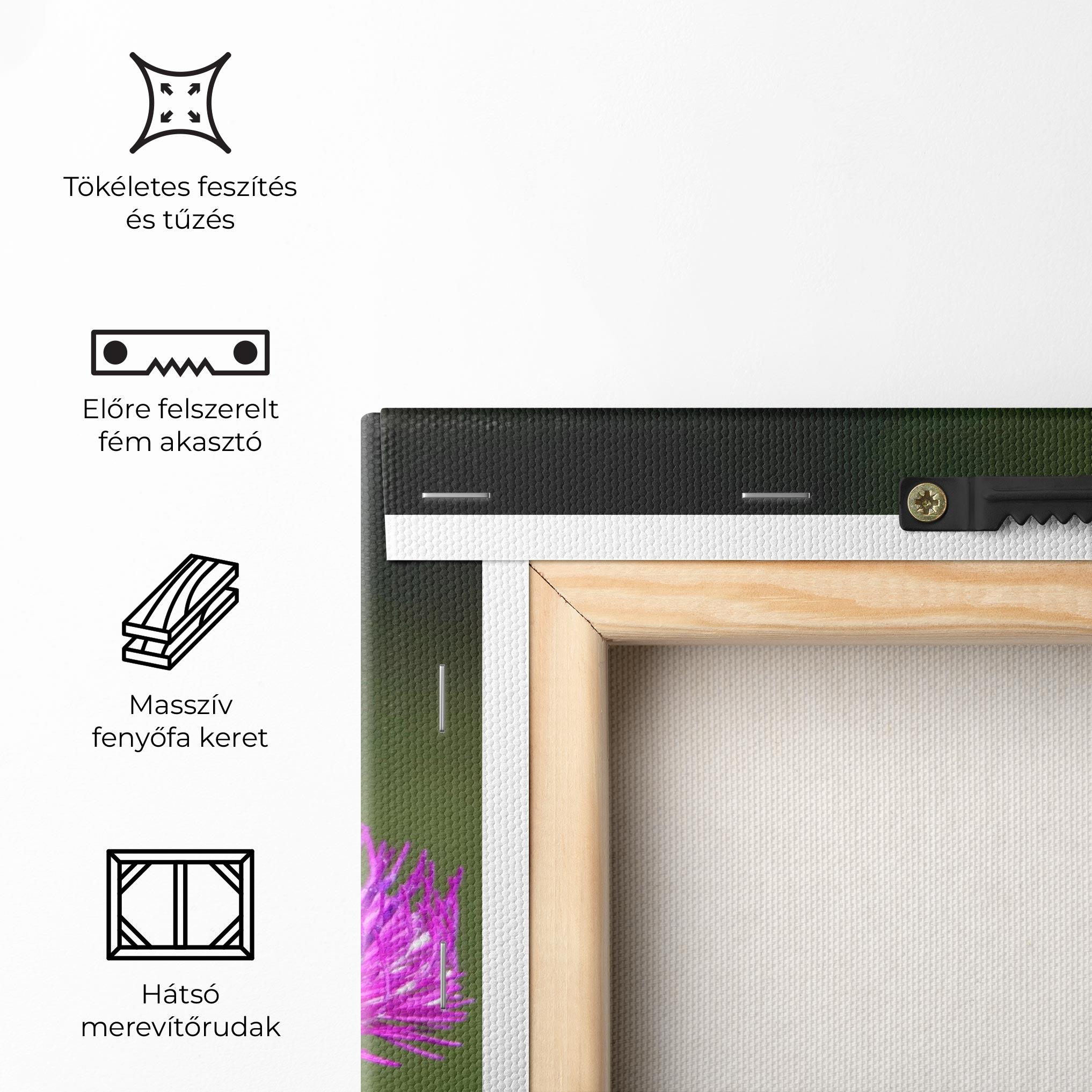 Vászonkép White Butterfly Pollen mockup 5