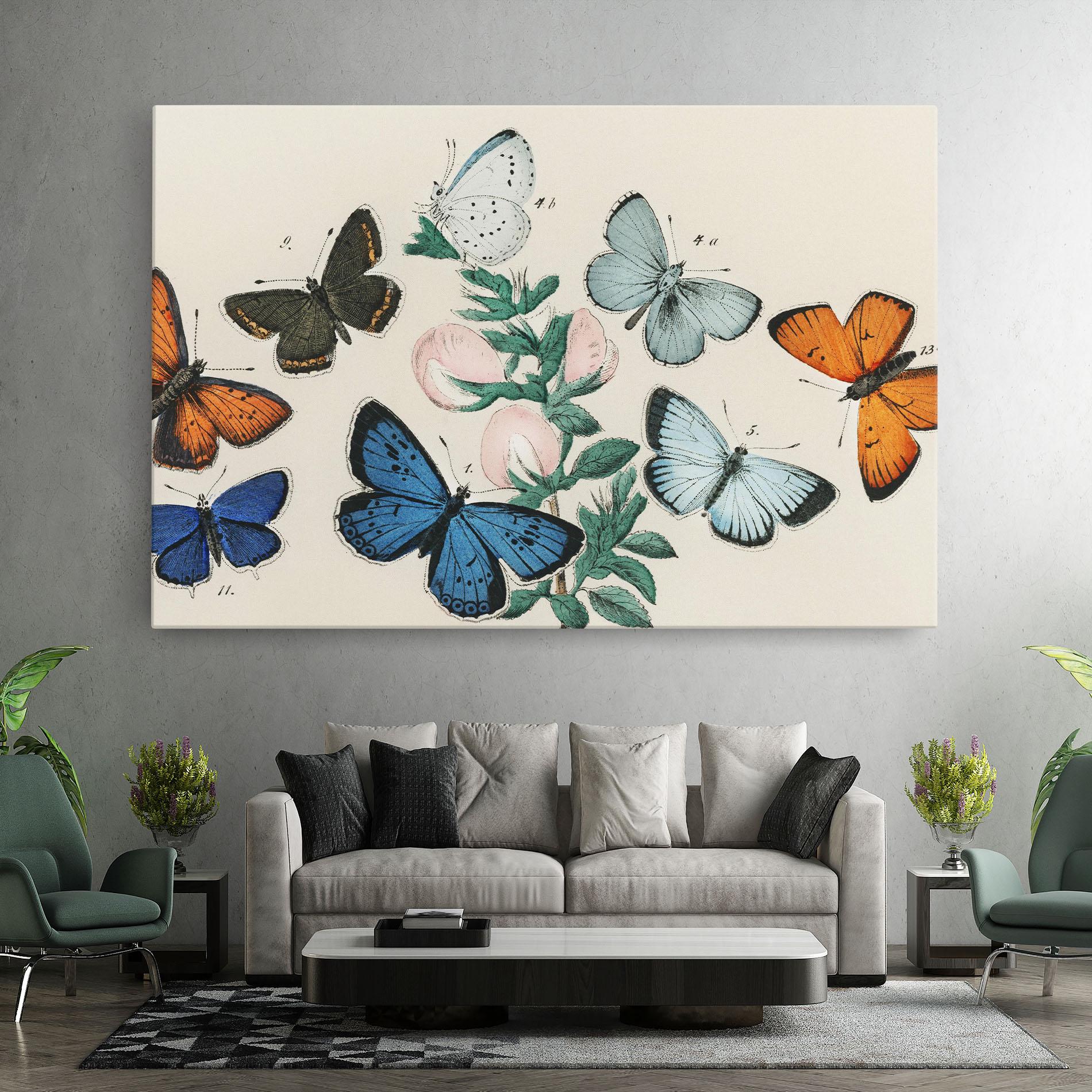 Vászonkép Moving Butterflies mockup 7