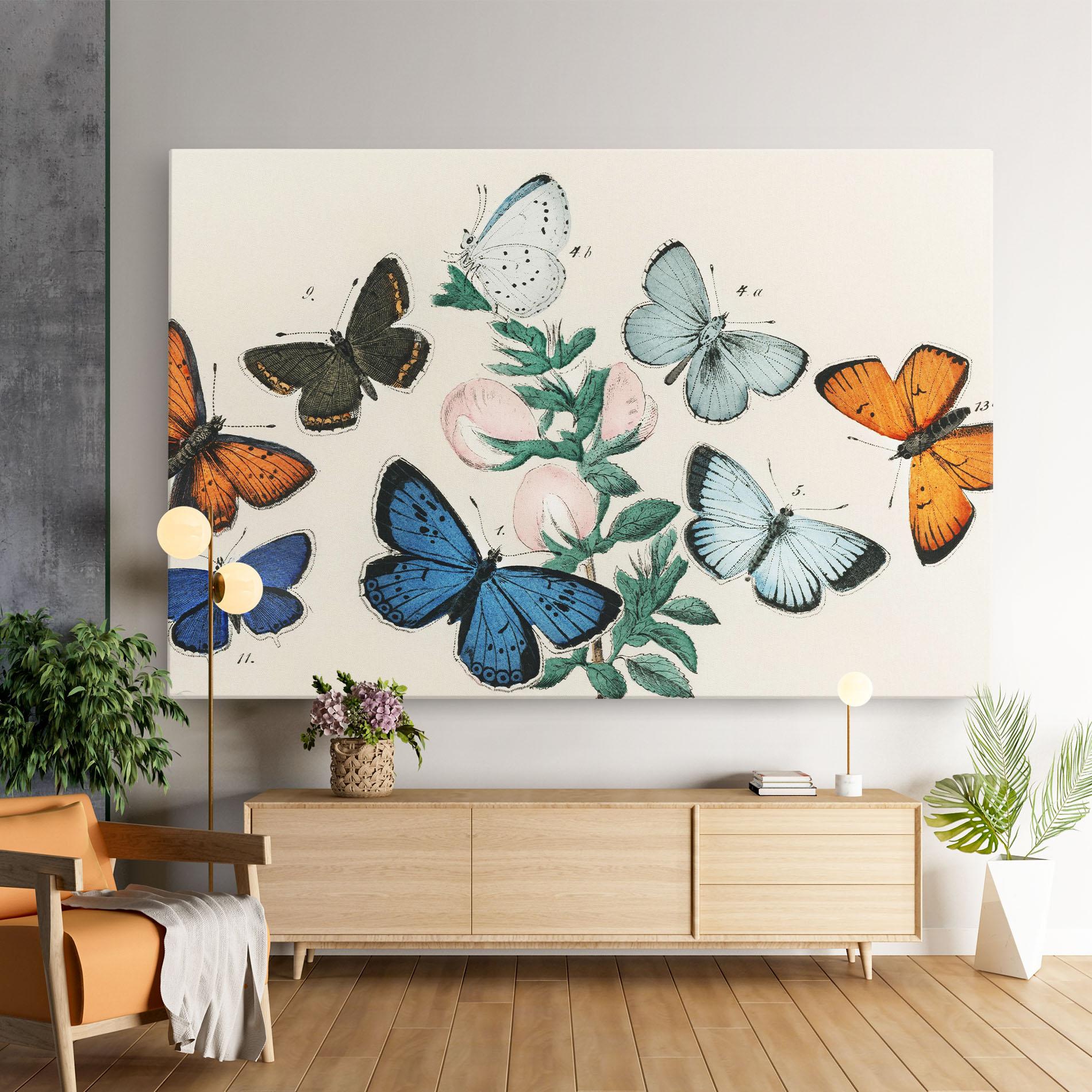 Vászonkép Moving Butterflies mockup 9