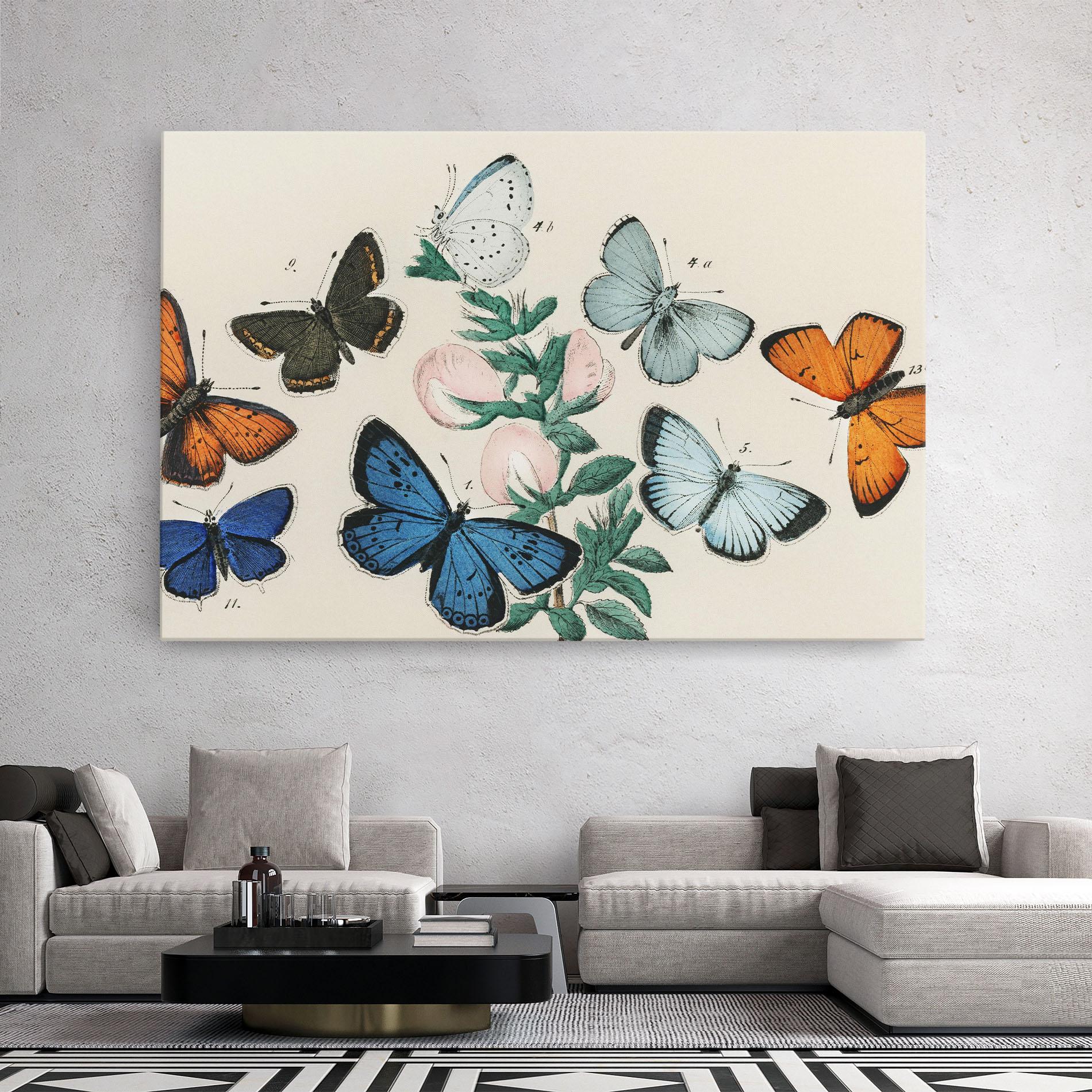 Vászonkép Moving Butterflies mockup 2