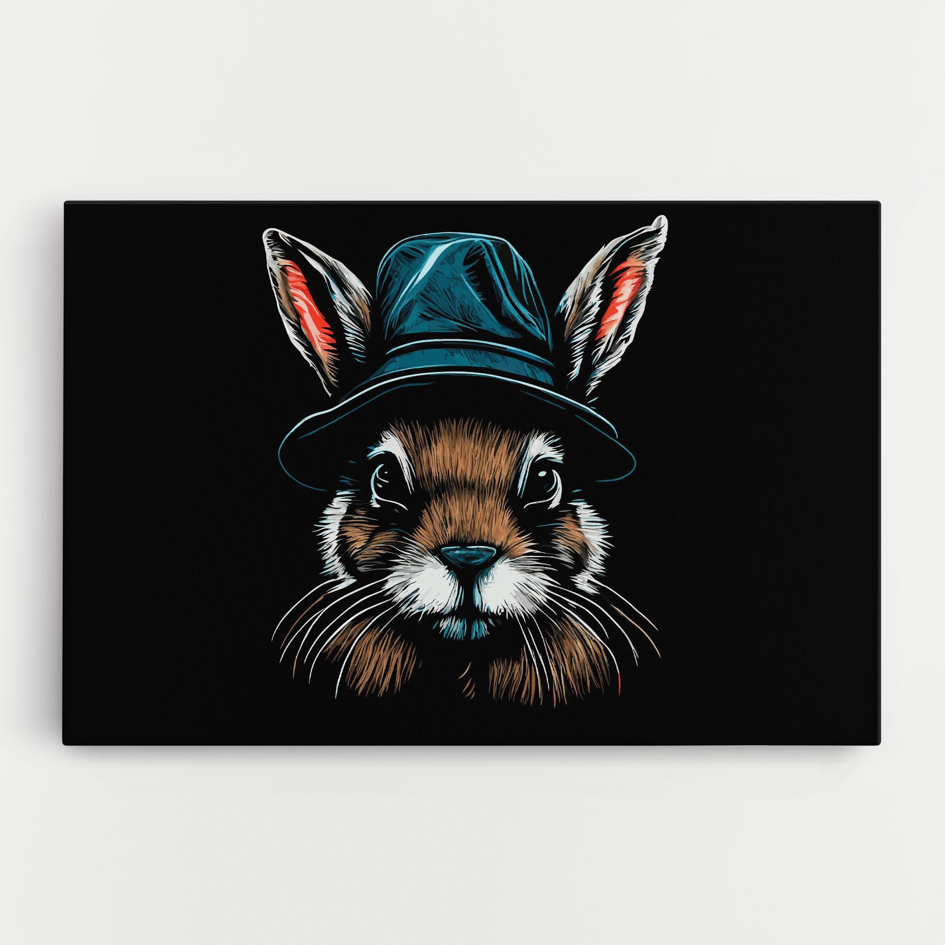Vászonkép Hat Bunny mockup 0