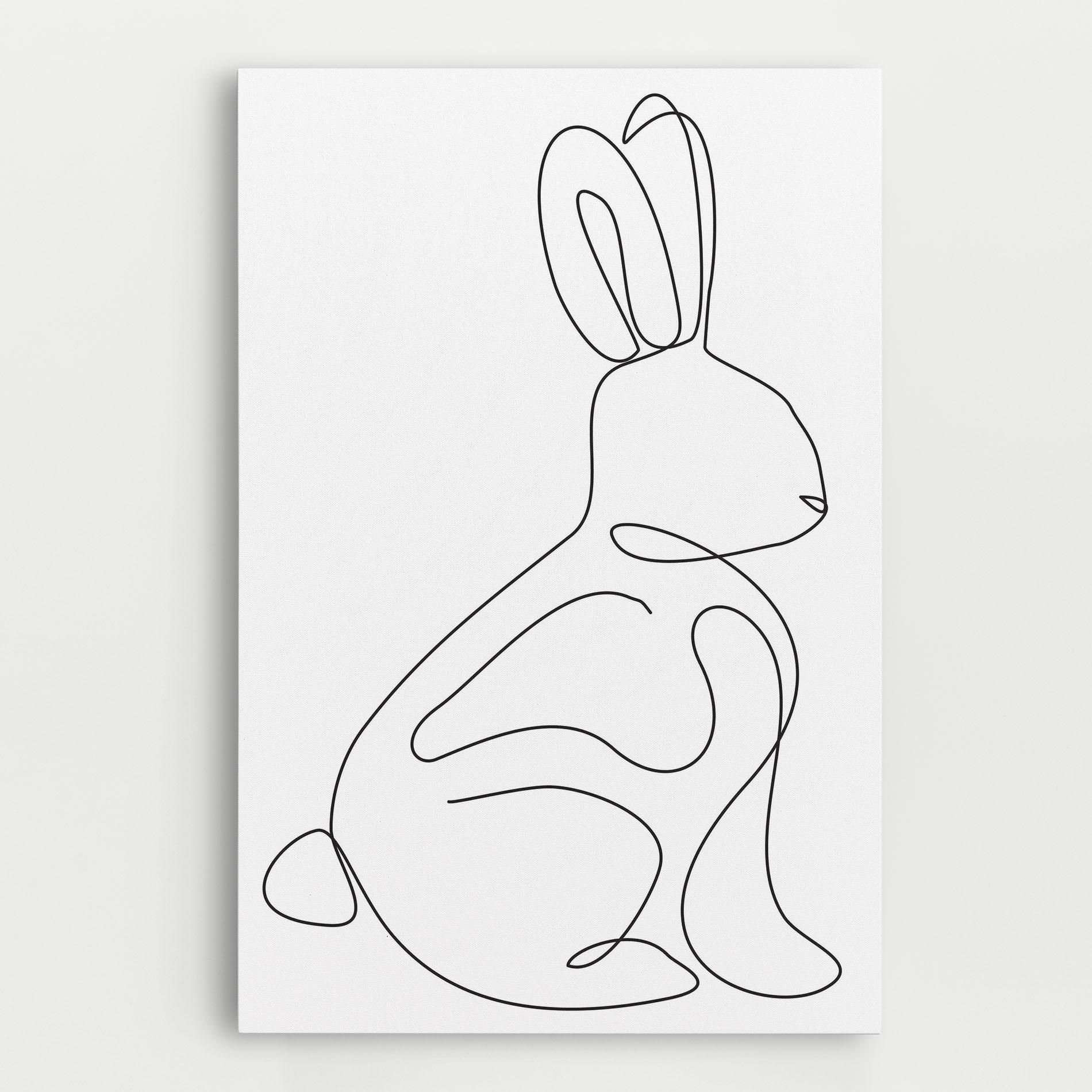 Vászonkép Cute Rabbit mockup 0