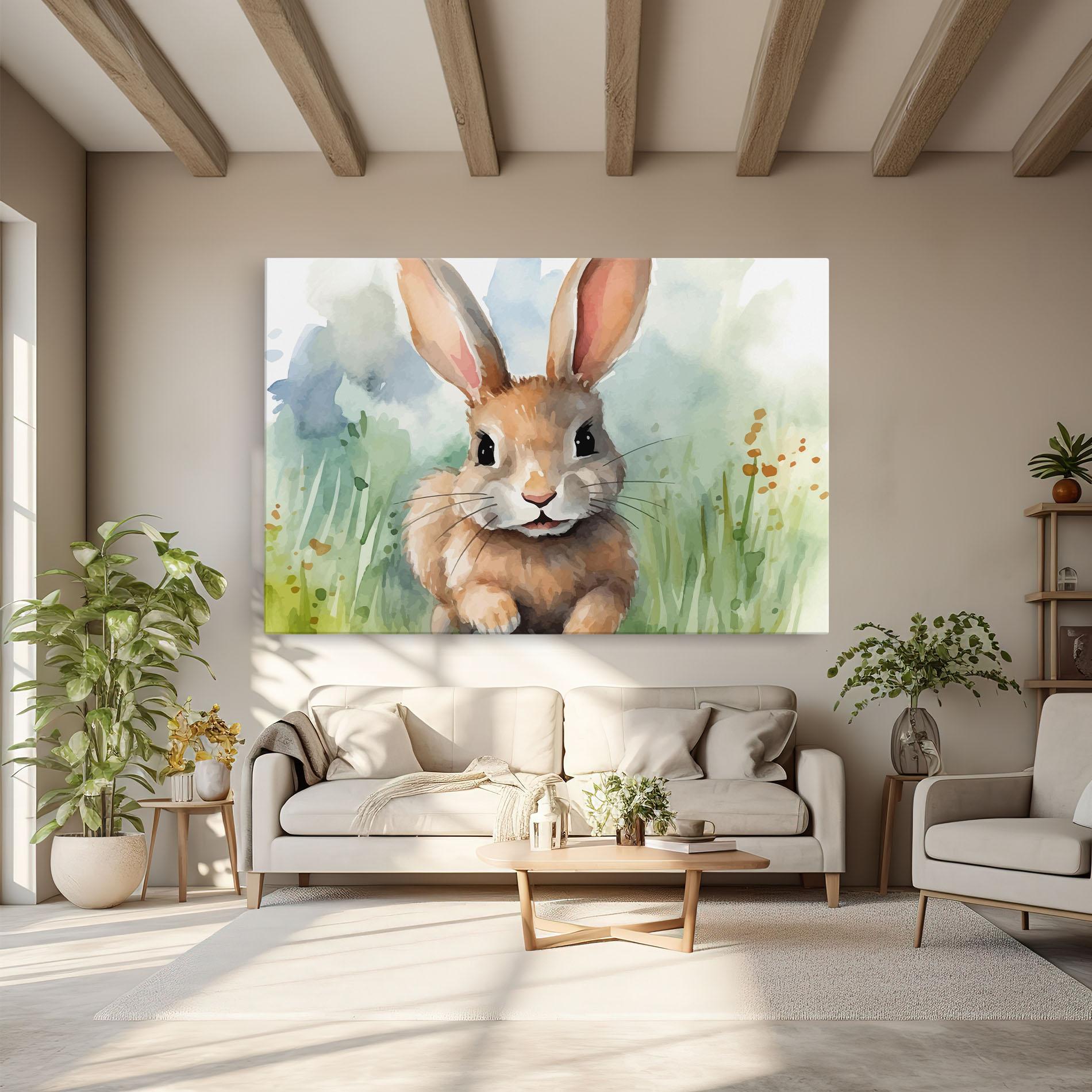 Vászonkép Brown Cream Bunny mockup 6