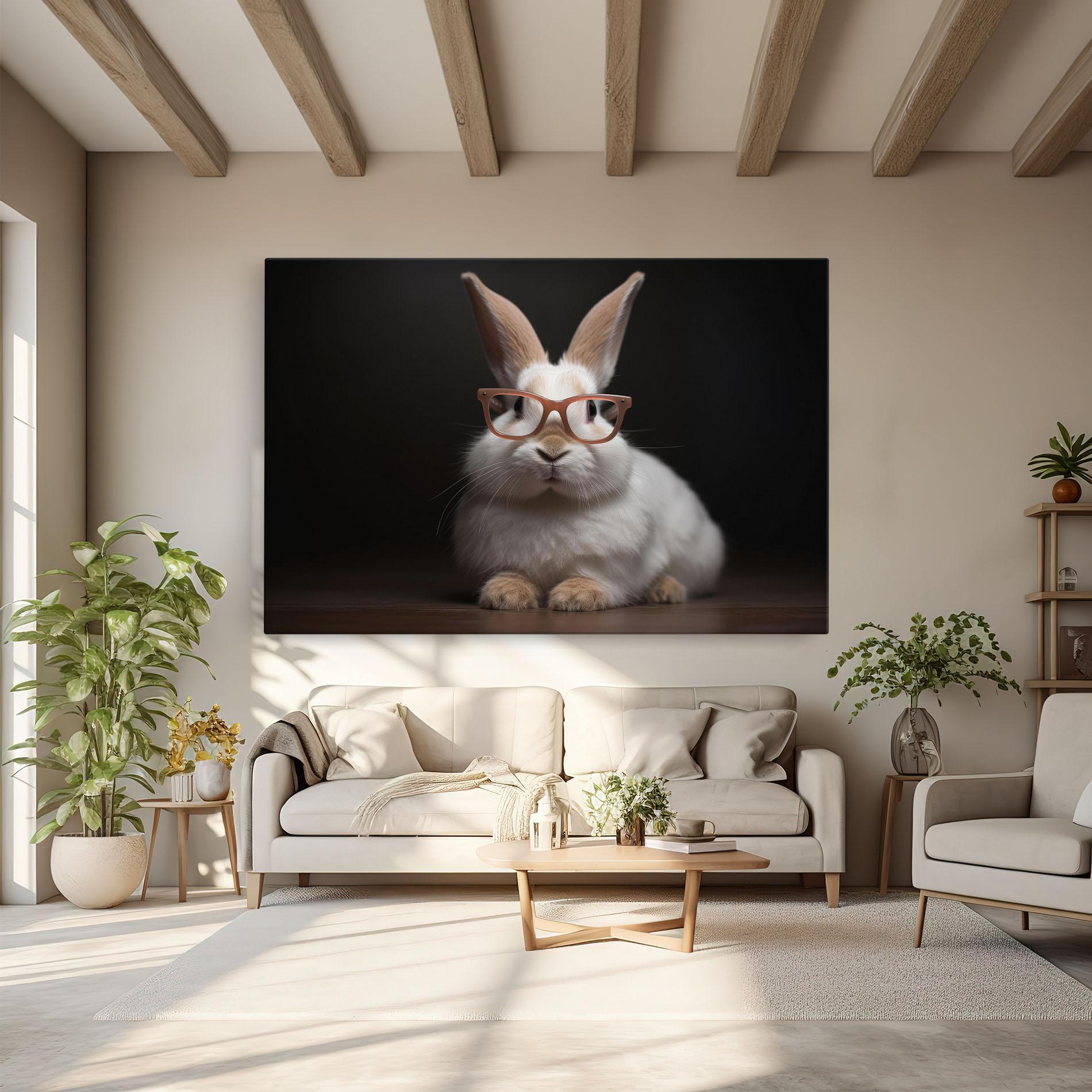 Vászonkép Eyeglasses Bunny mockup 6