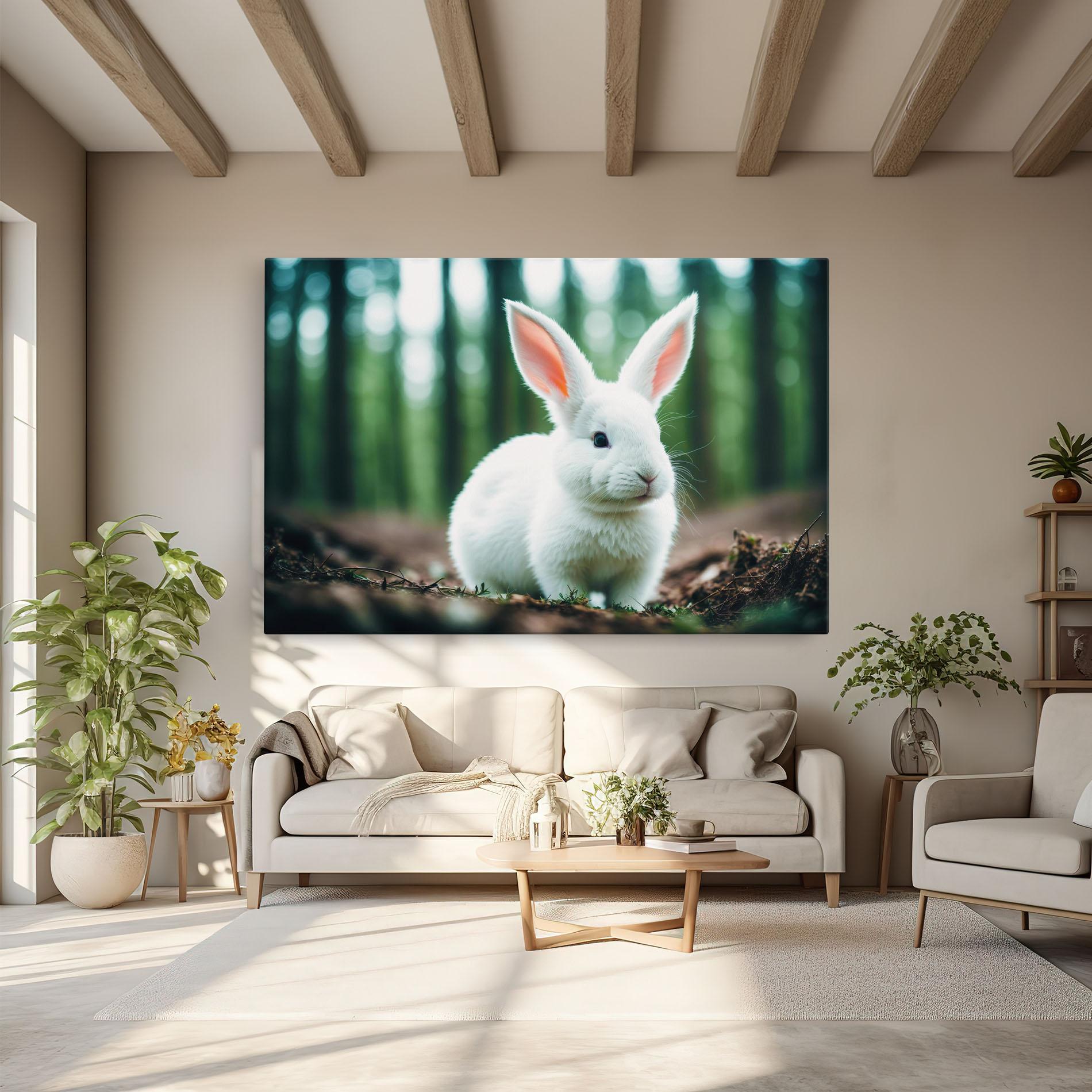 Vászonkép Forest Bunny mockup 6