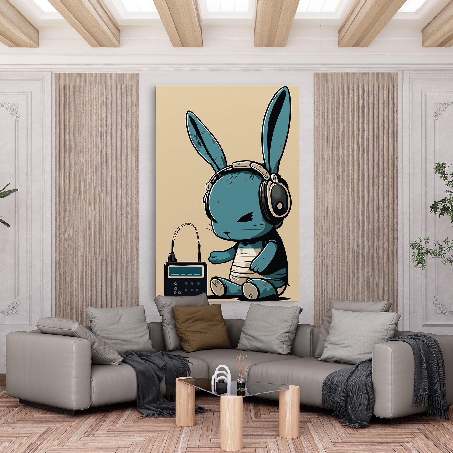 Vászonkép Blue Baby Bunny mockup 6