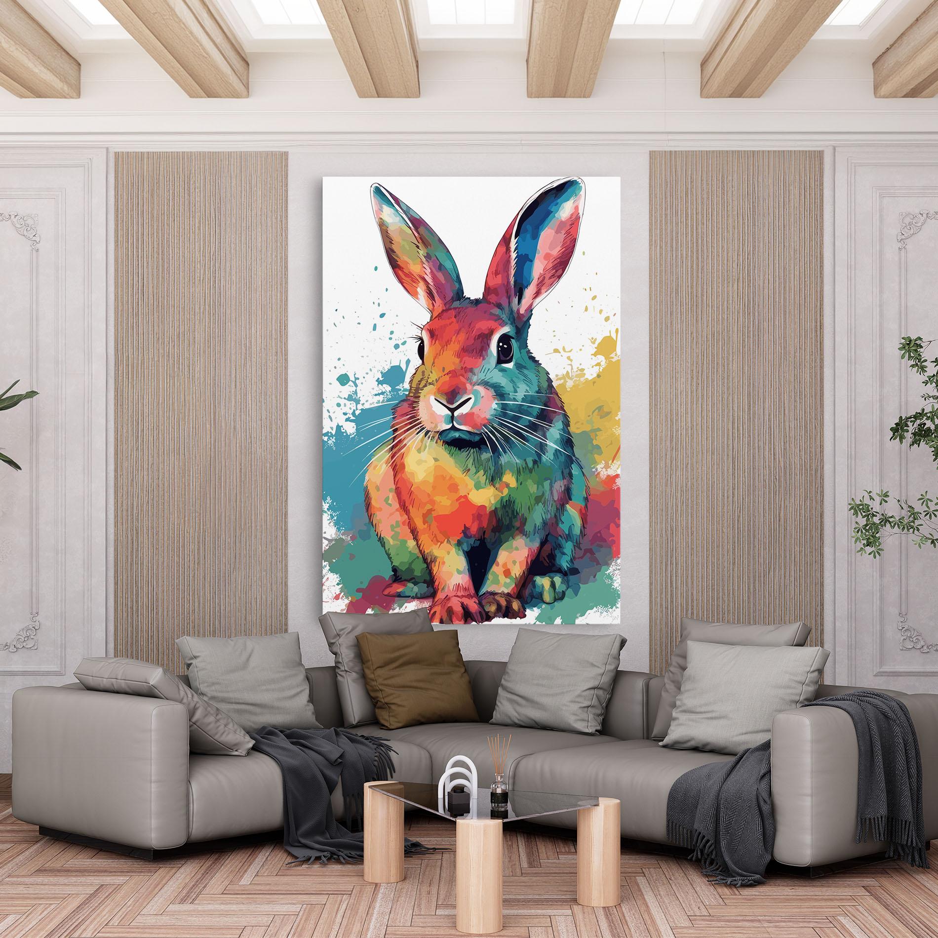 Vászonkép Brush Rabbit mockup 6