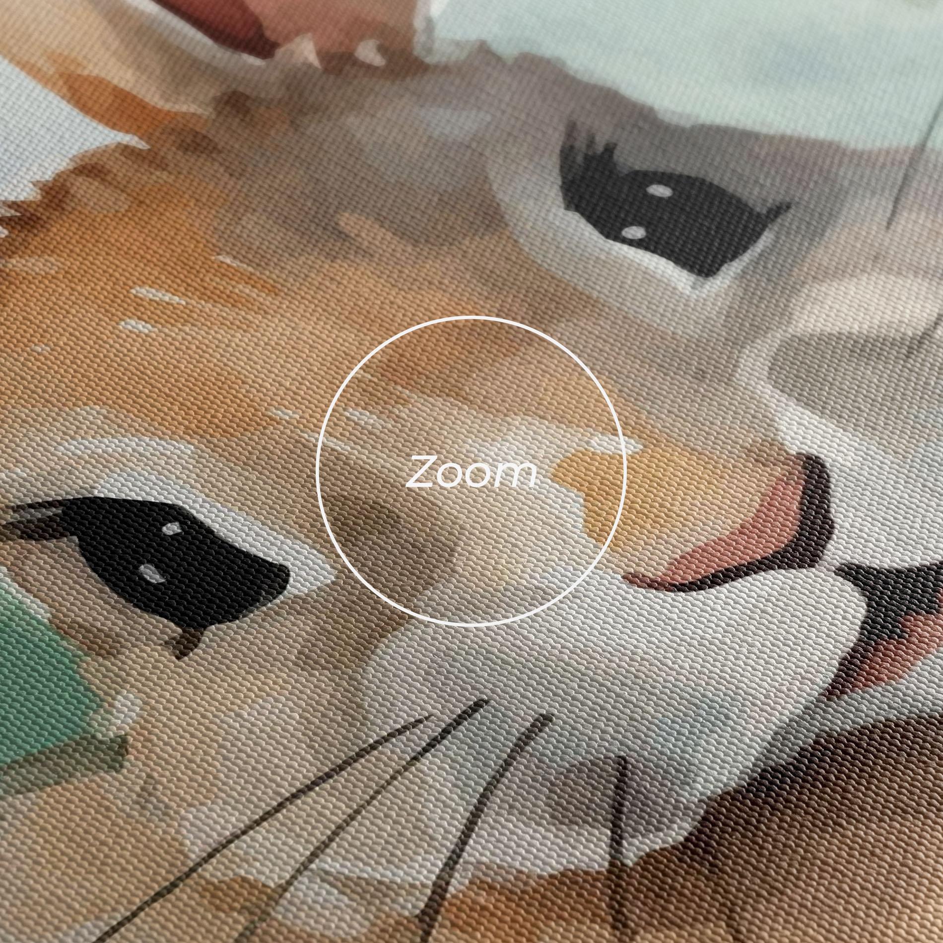 Vászonkép Brown Cream Bunny mockup 3