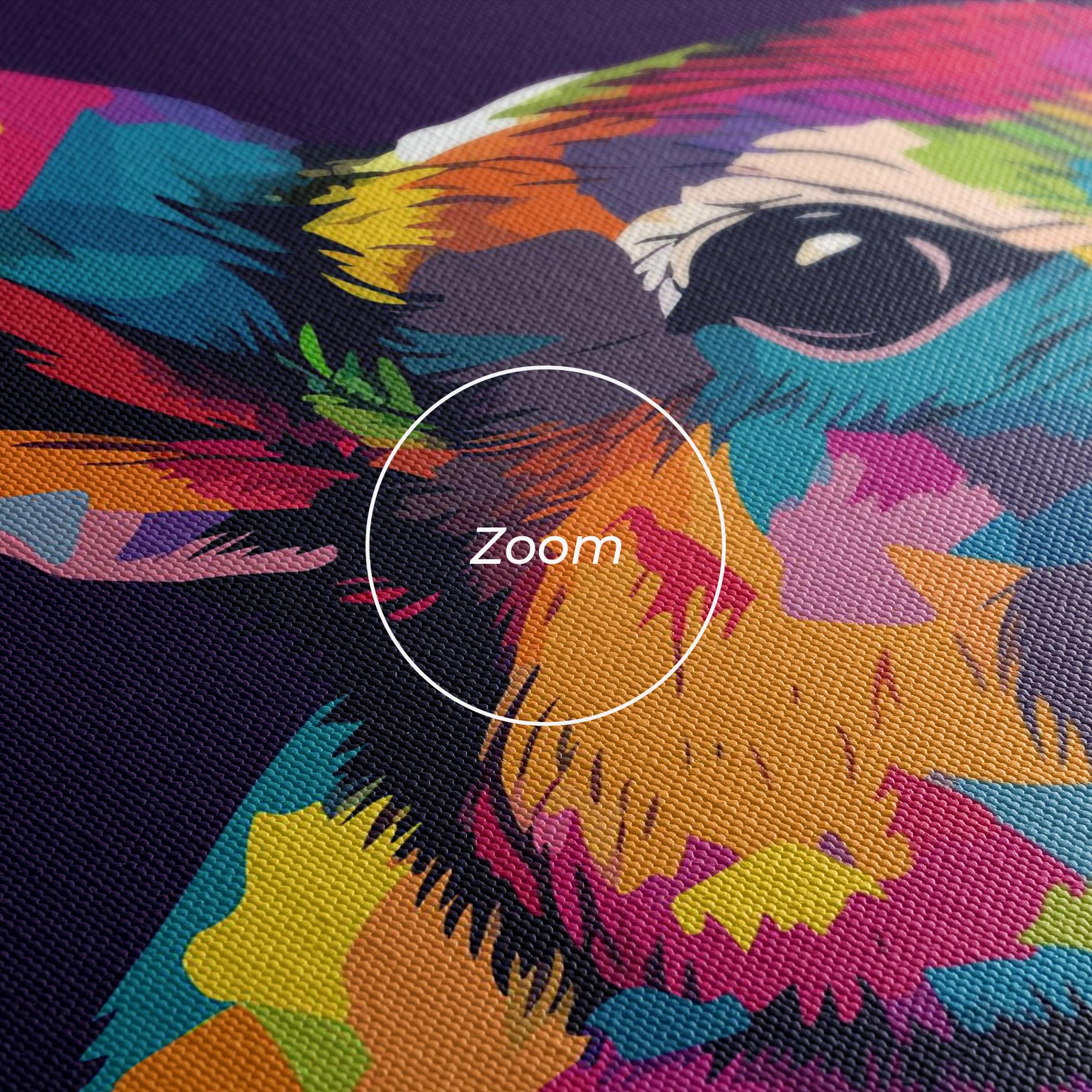 Vászonkép Bunny On Purple mockup 3