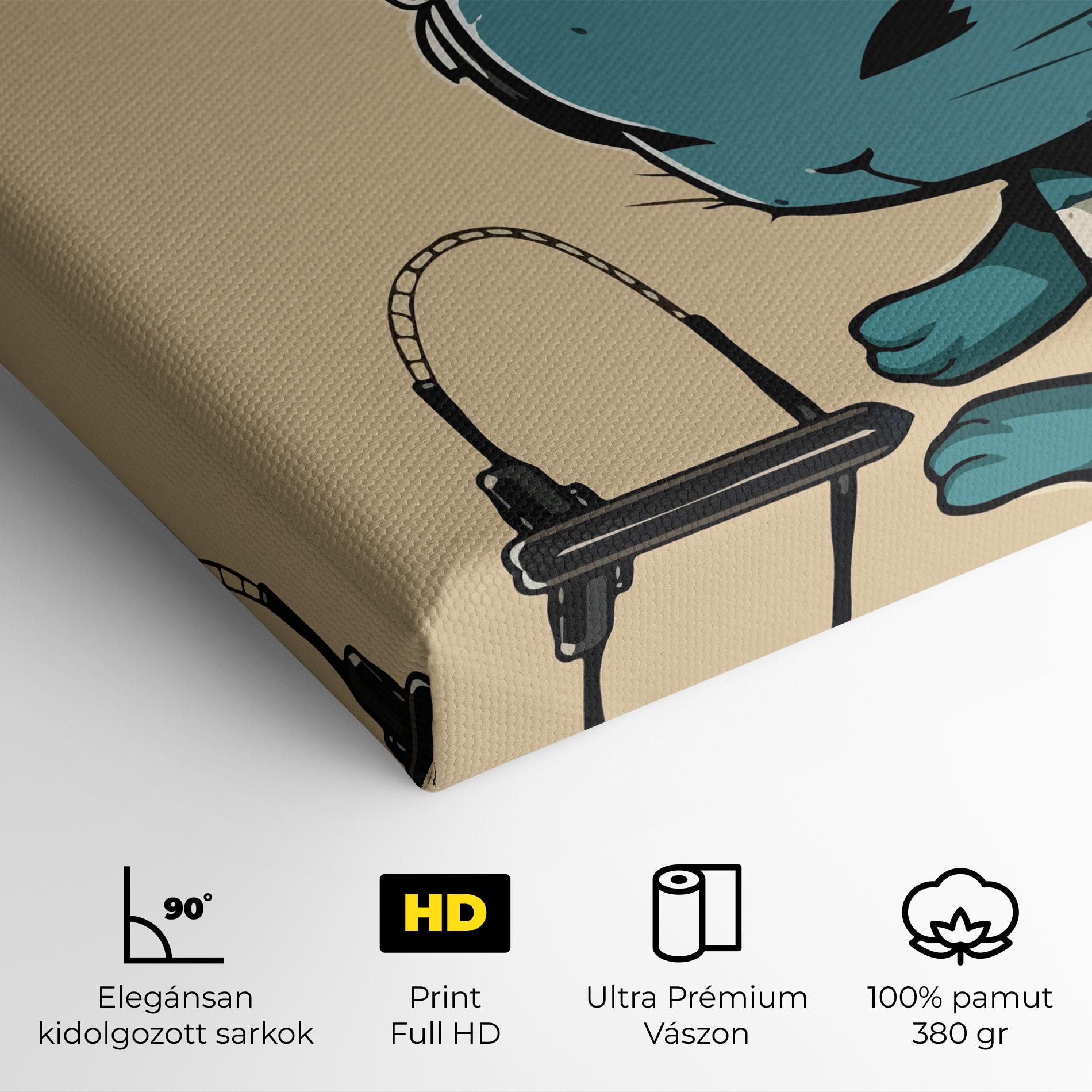 Vászonkép Blue Baby Bunny mockup 4