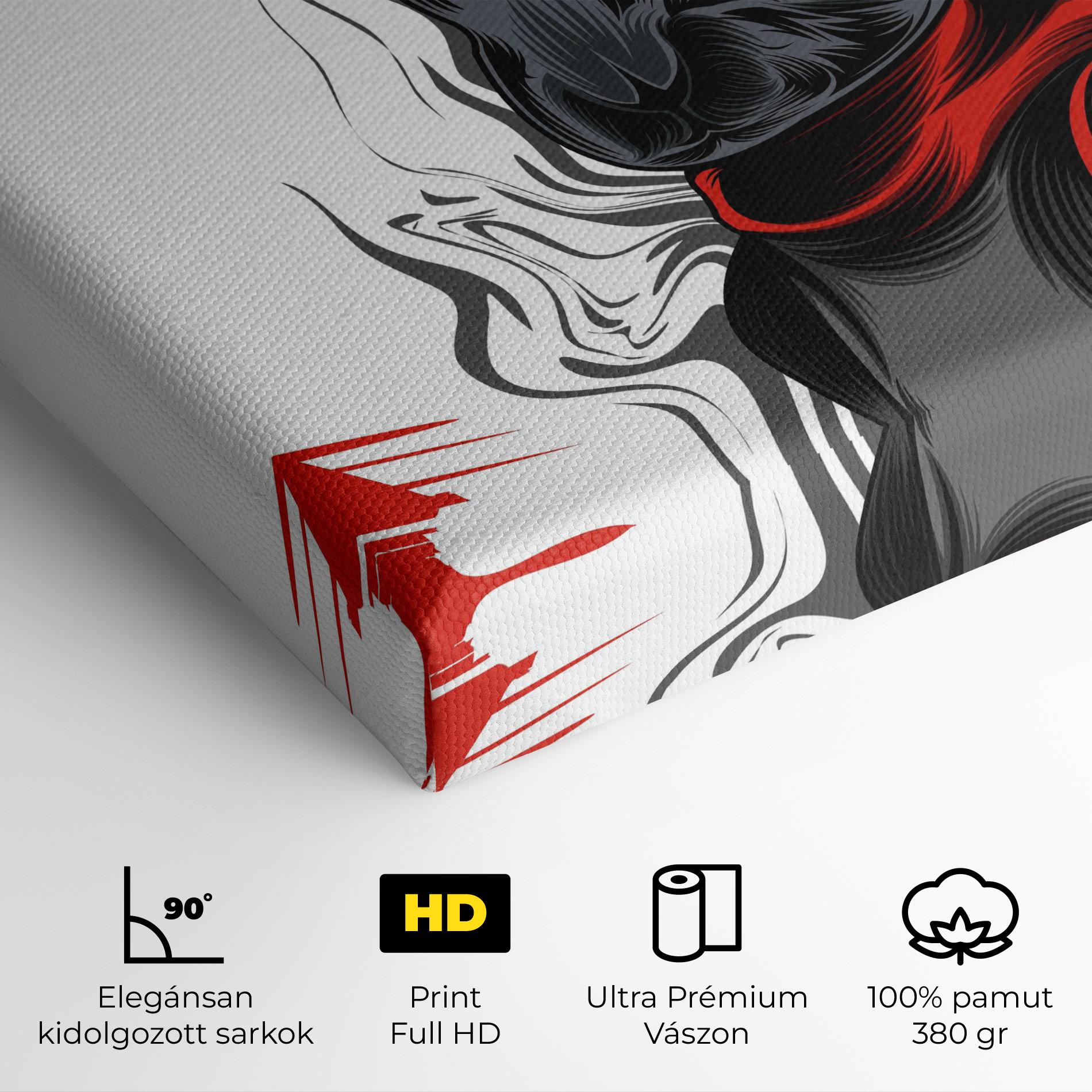 Vászonkép Cyborg Red Bunny mockup 4