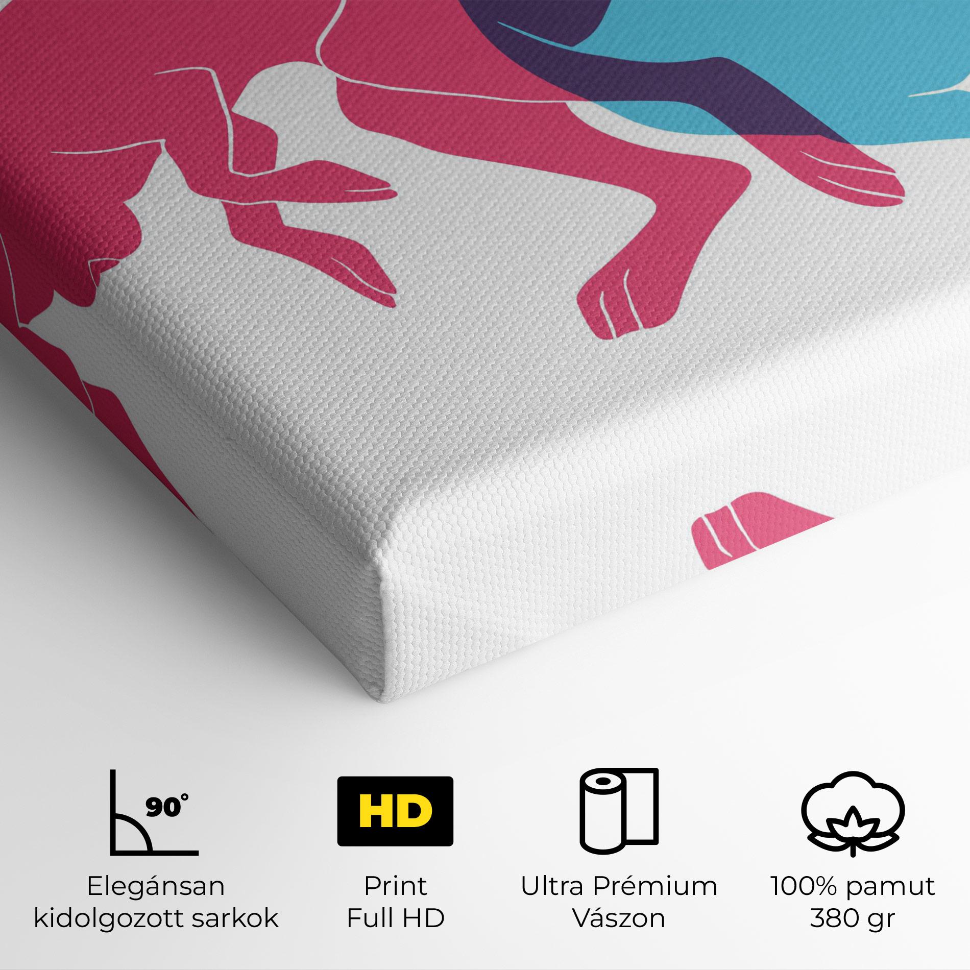 Vászonkép Rabbits Riso mockup 4