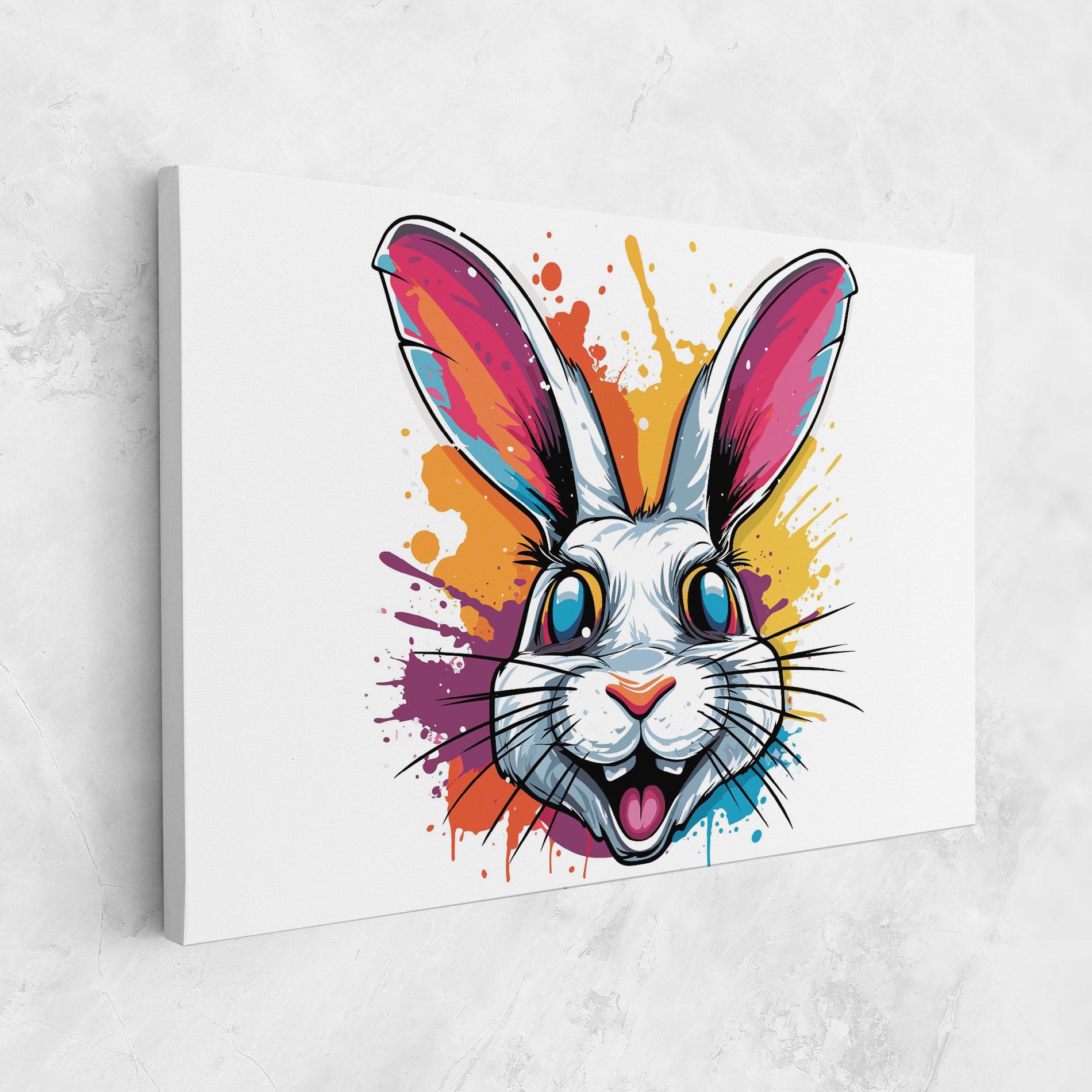 Vászonkép Crazy Bunny mockup 1