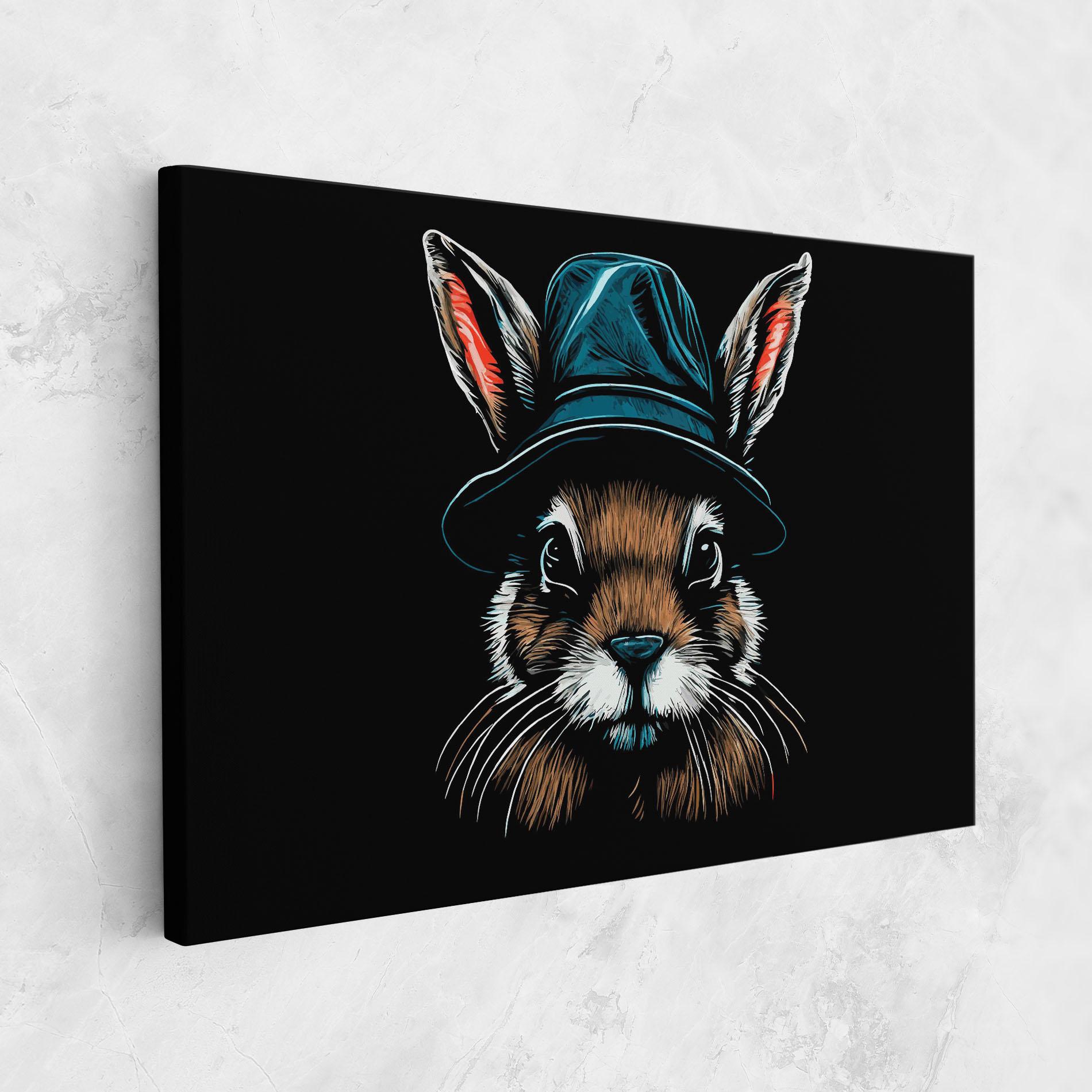 Vászonkép Hat Bunny mockup 1
