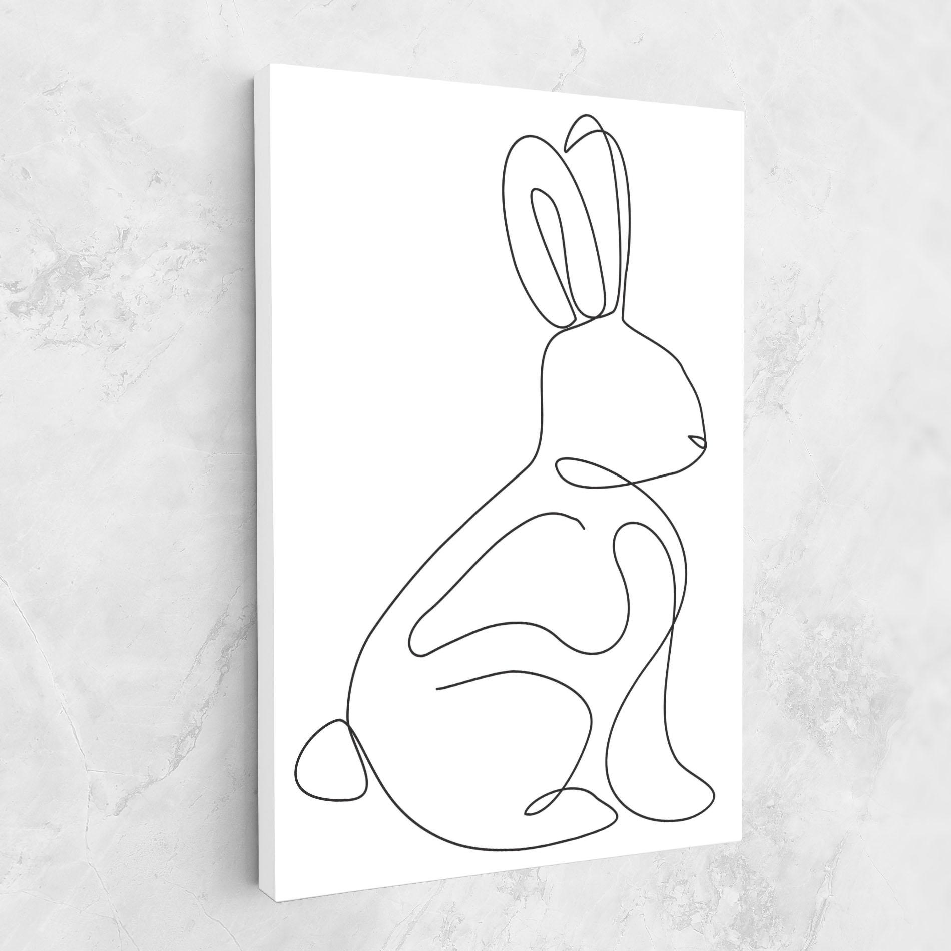 Vászonkép Cute Rabbit mockup 1