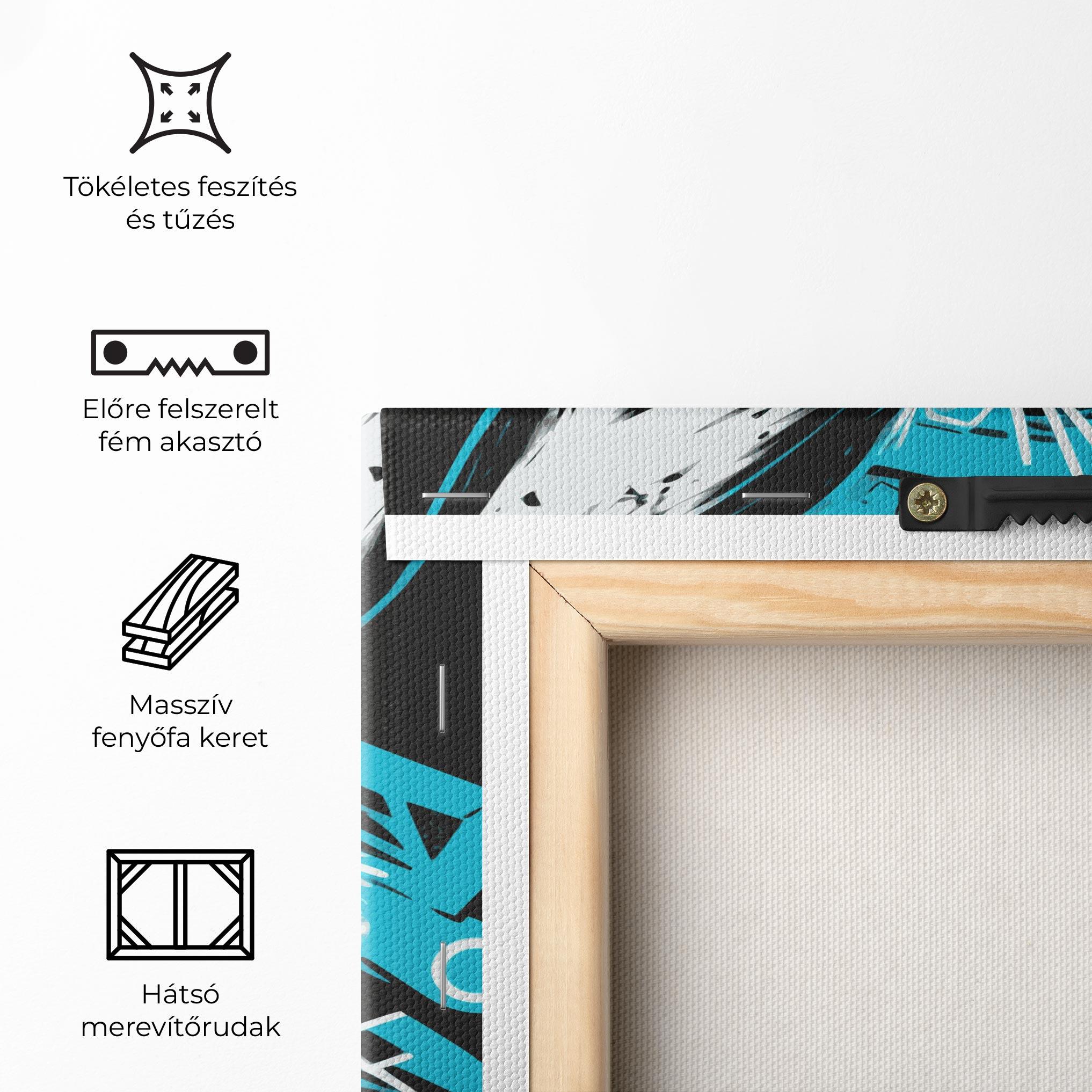 Vászonkép Grey Blue Bunny mockup 5