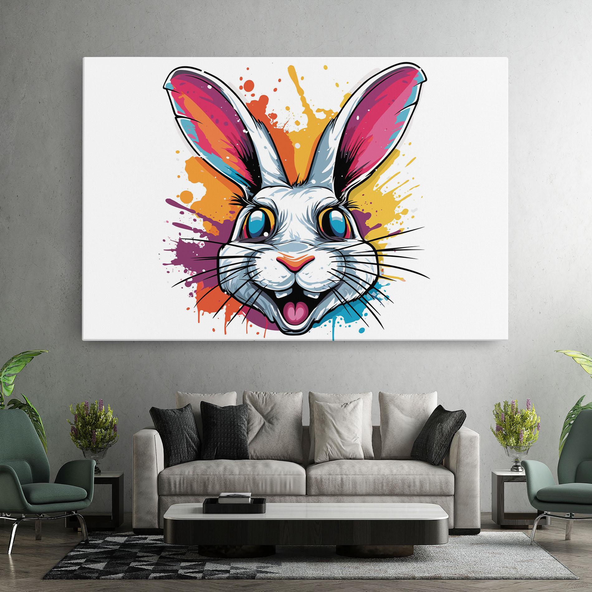 Vászonkép Crazy Bunny mockup 7
