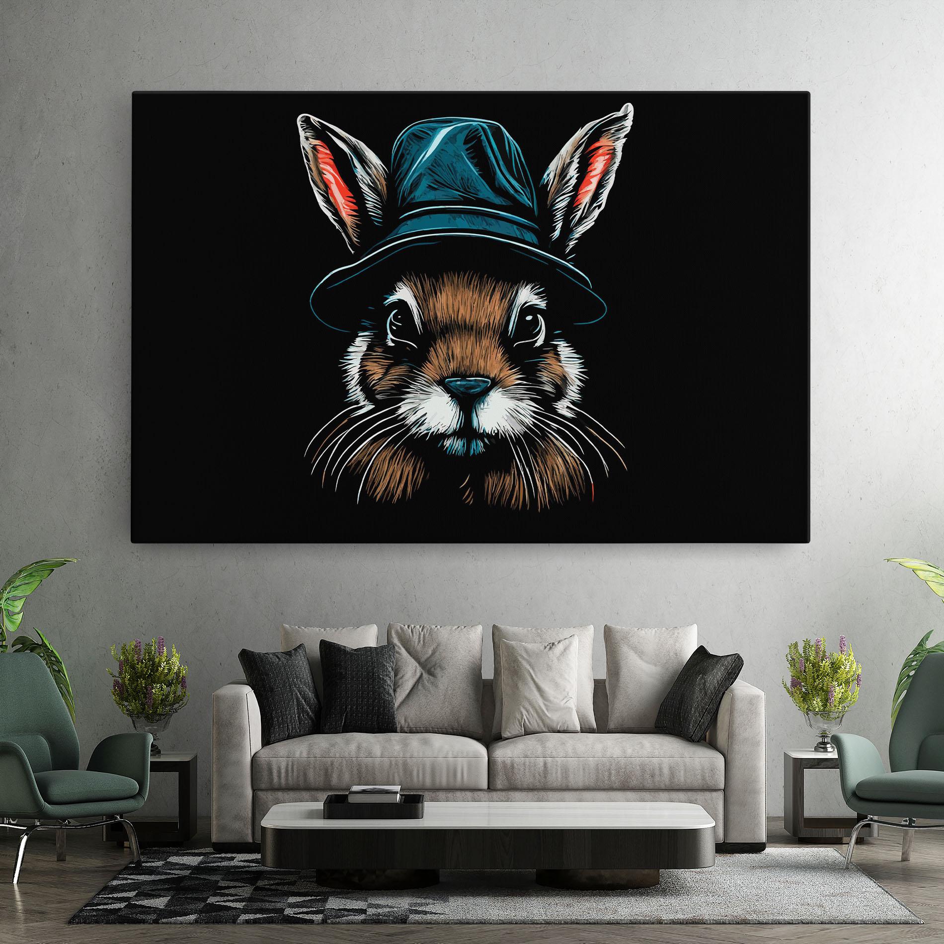 Vászonkép Hat Bunny mockup 7