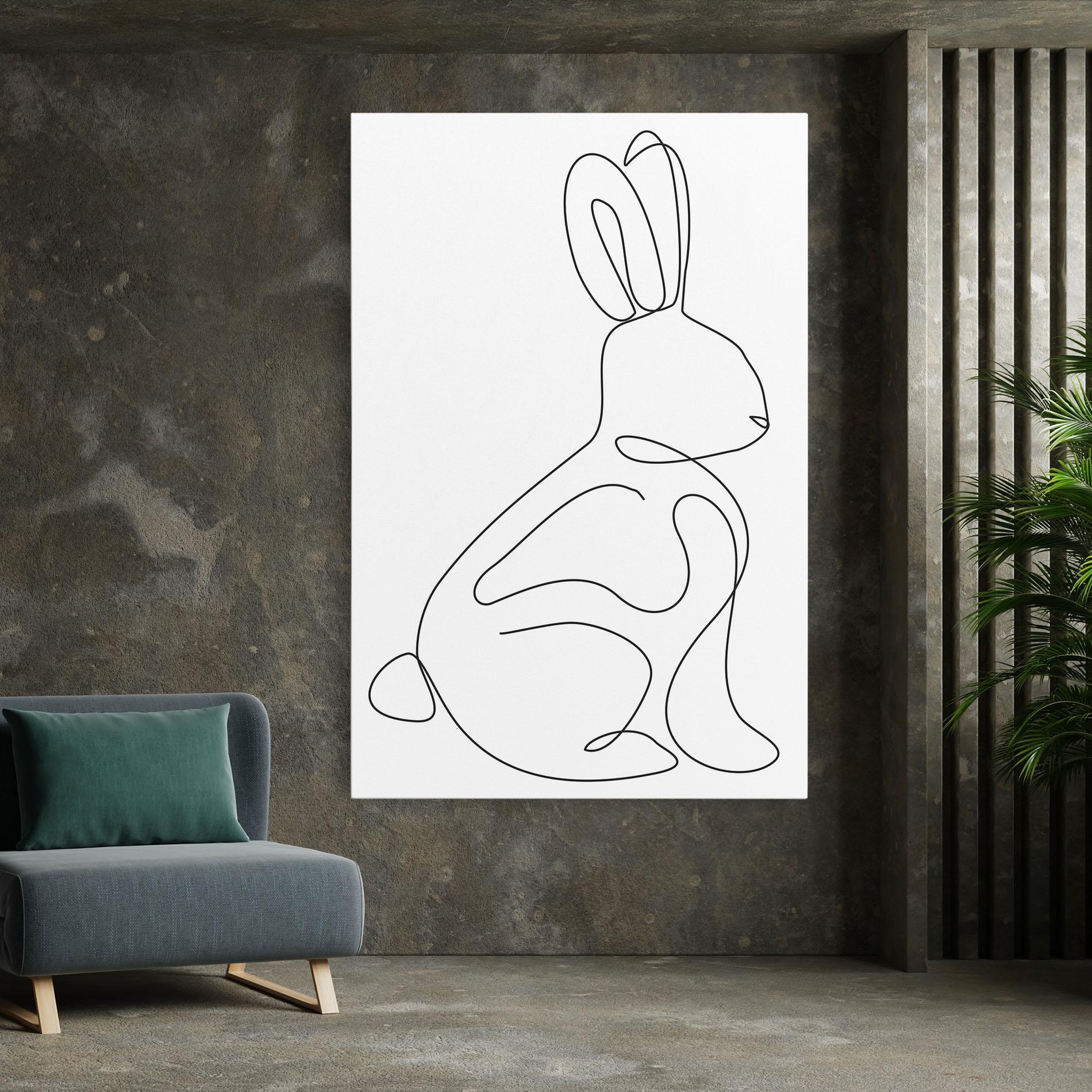 Vászonkép Cute Rabbit mockup 7
