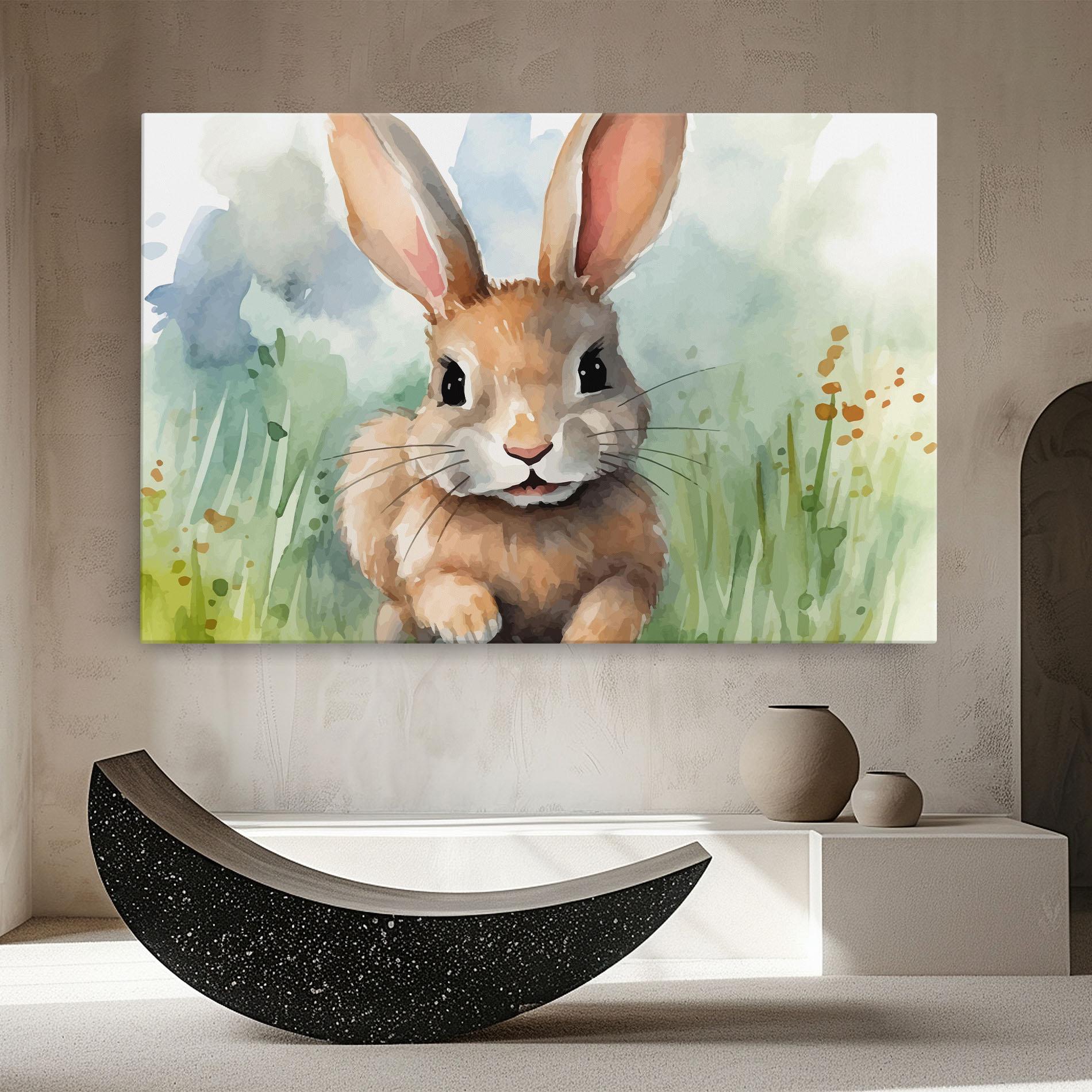 Vászonkép Brown Cream Bunny mockup 8