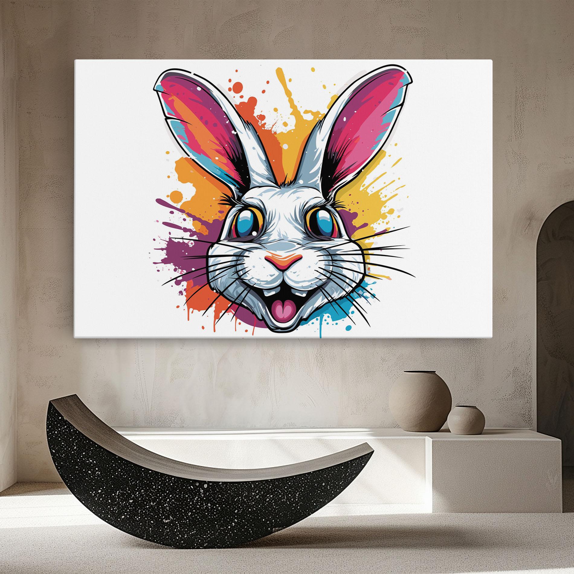 Vászonkép Crazy Bunny mockup 8