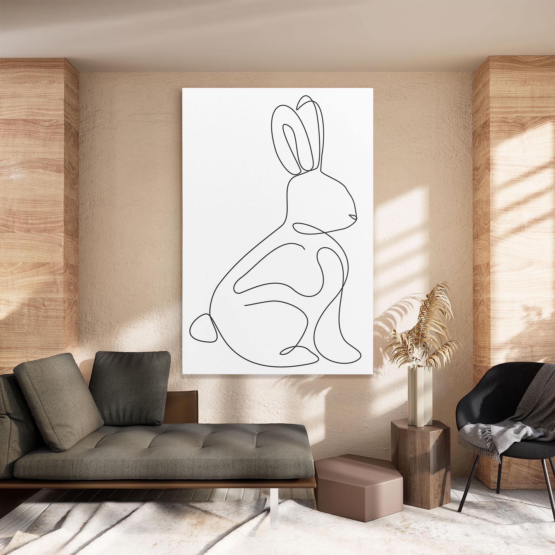 Vászonkép Cute Rabbit mockup 8